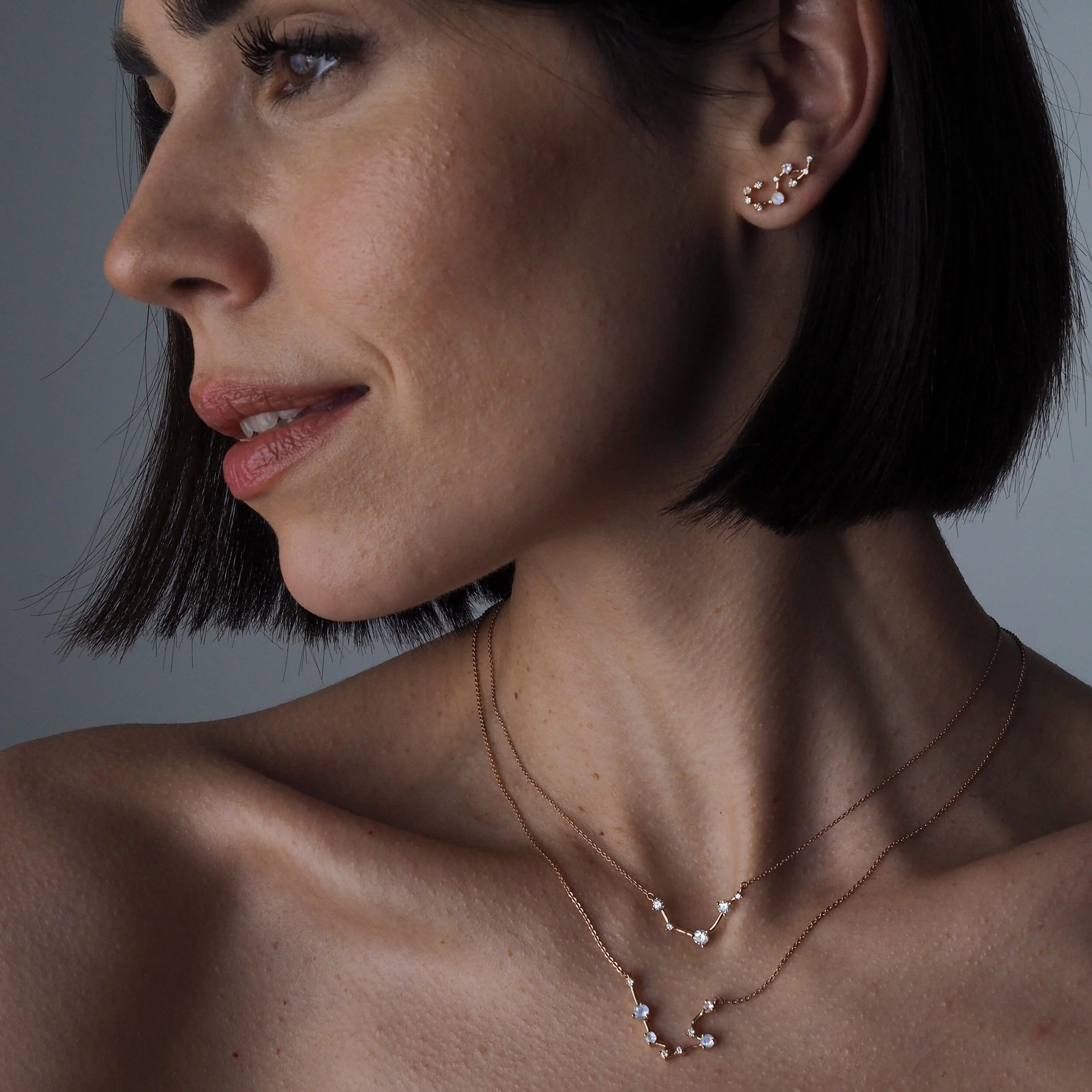 Moonstone Necklace - Aquarius Zodiac Constellation - Image 14