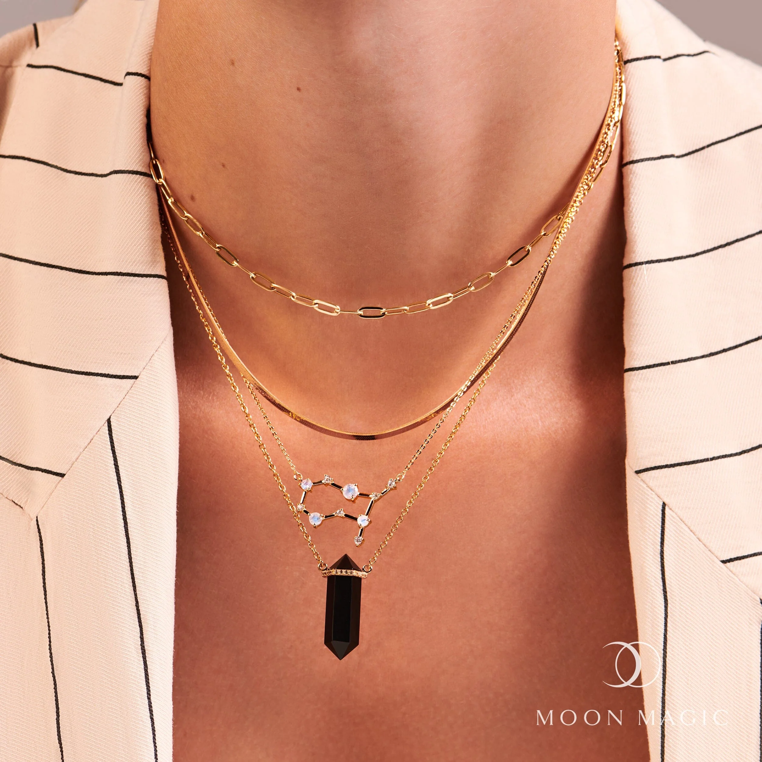 Moonstone Necklace - Gemini Zodiac Constellation - Image 19