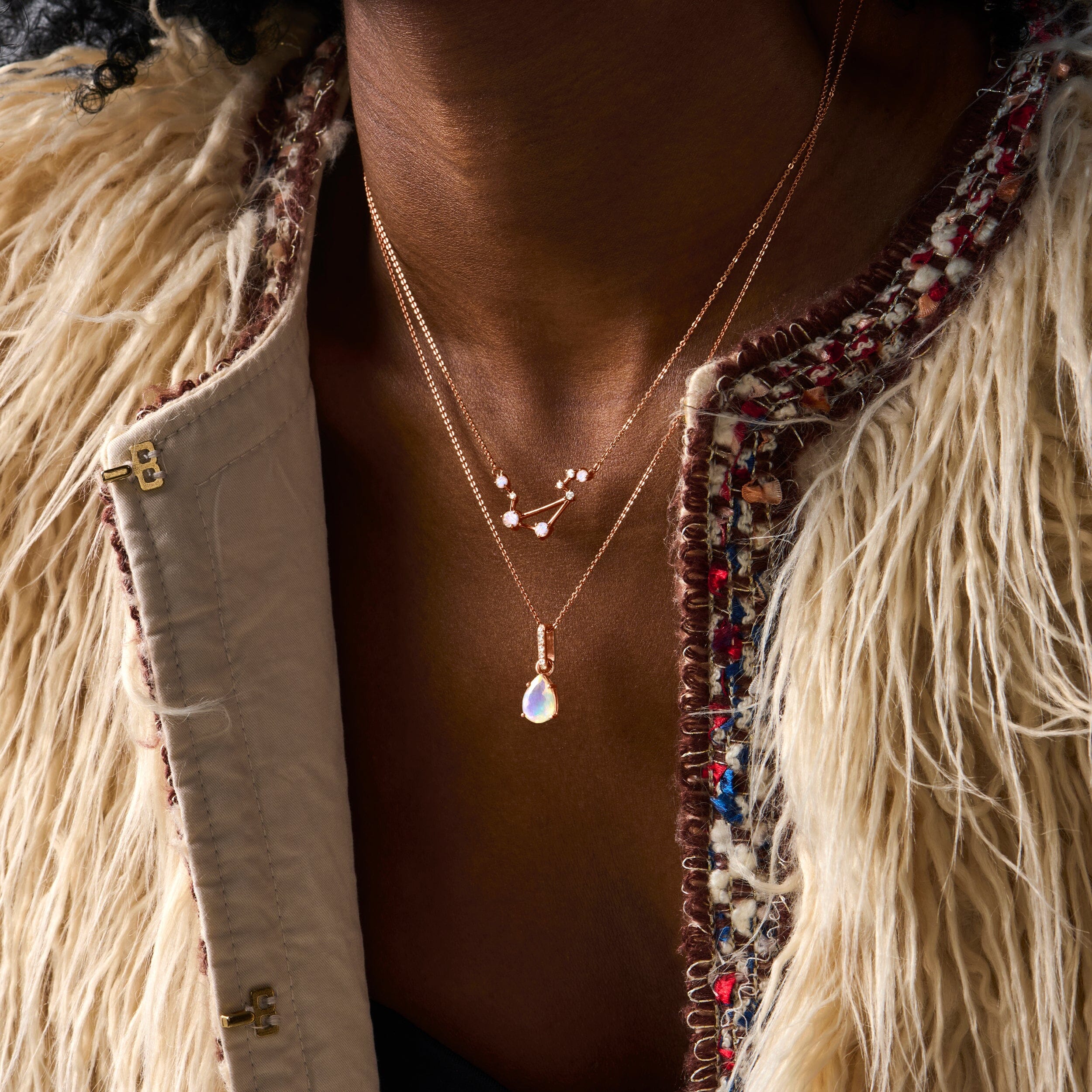Moonstone Necklace - Libra Zodiac Constellation - Image 14