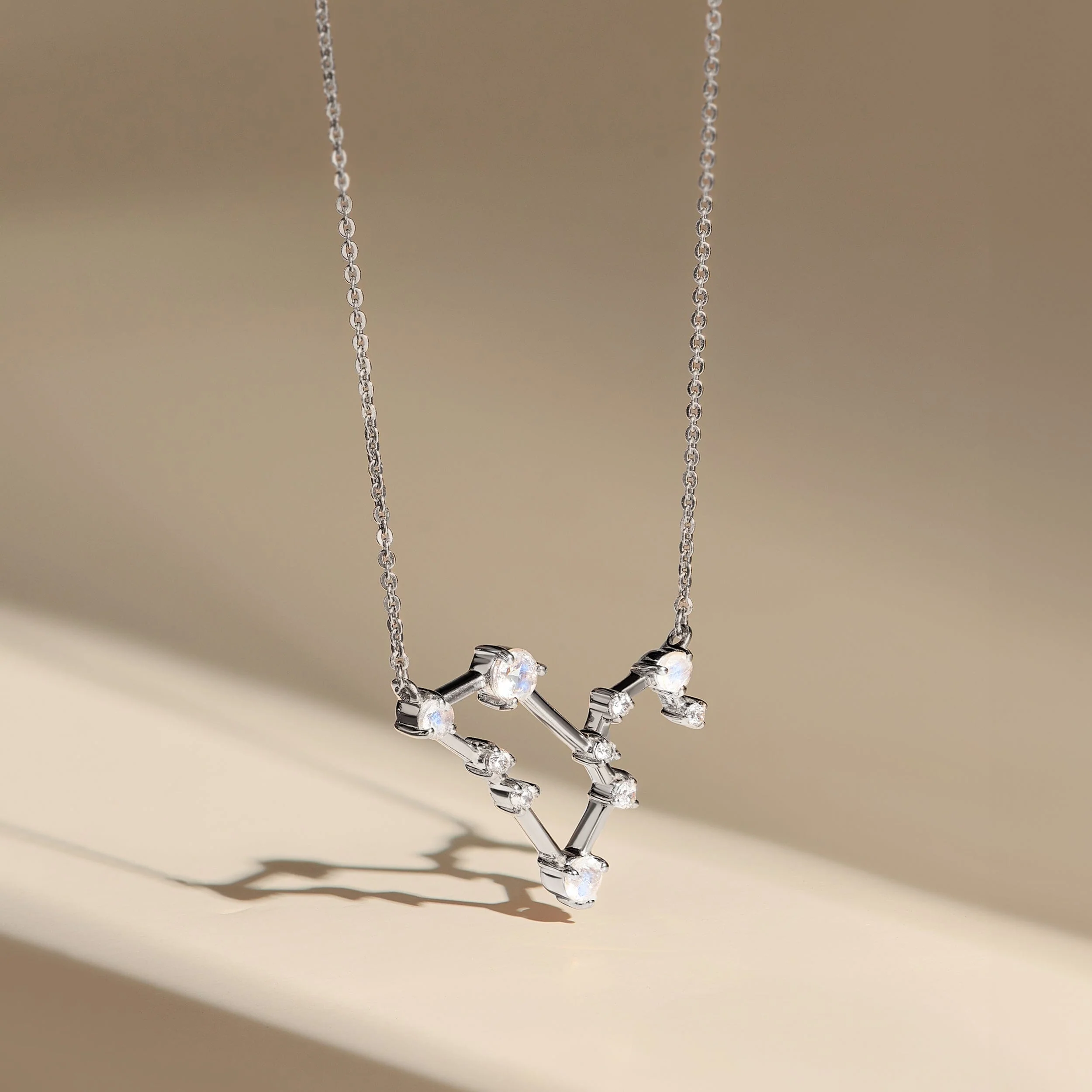 Moonstone Necklace - Leo Zodiac Constellation - Image 12