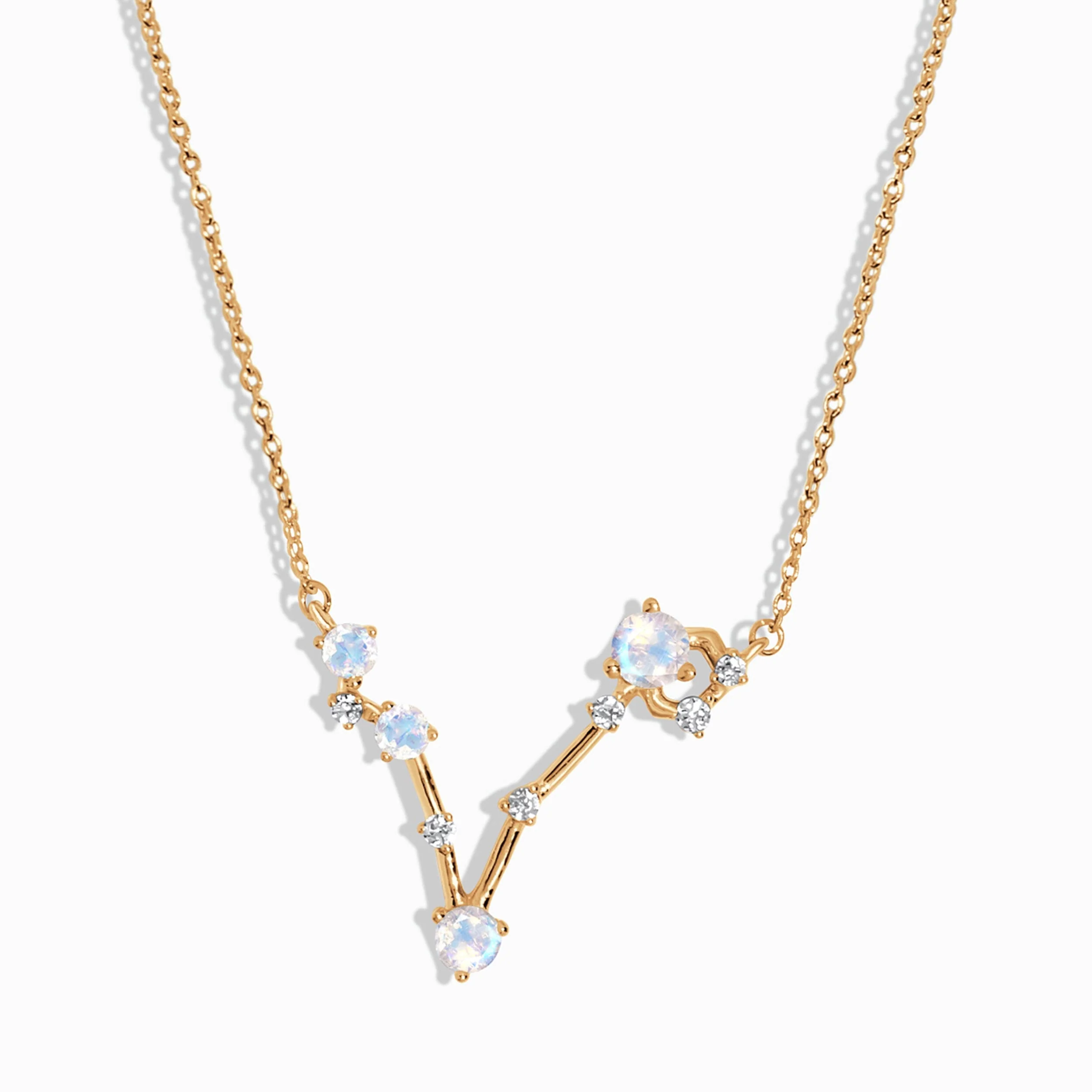 Moonstone Necklace - Pisces Zodiac Constellation - Image 5