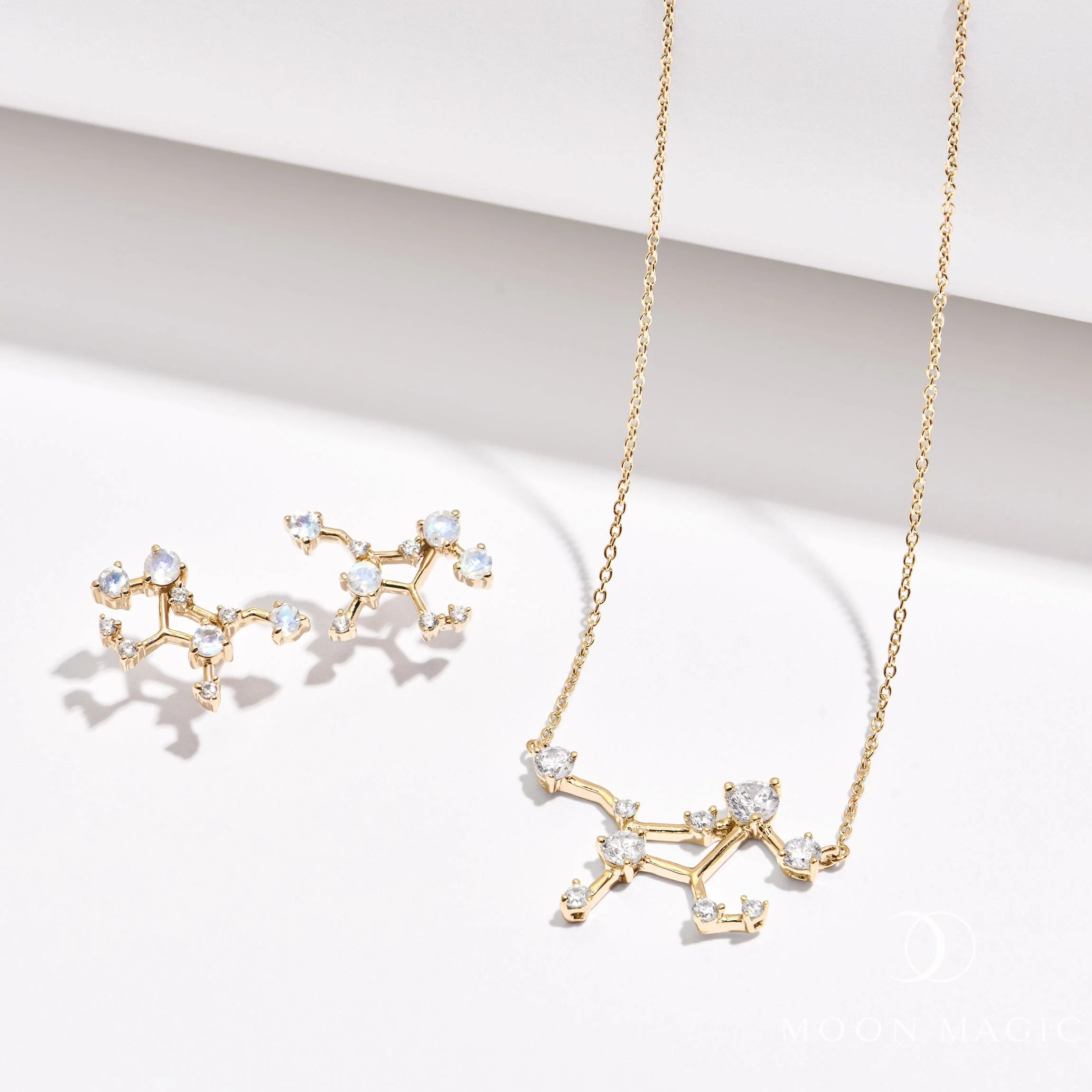 Moonstone Necklace - Virgo Zodiac Constellation - Image 23