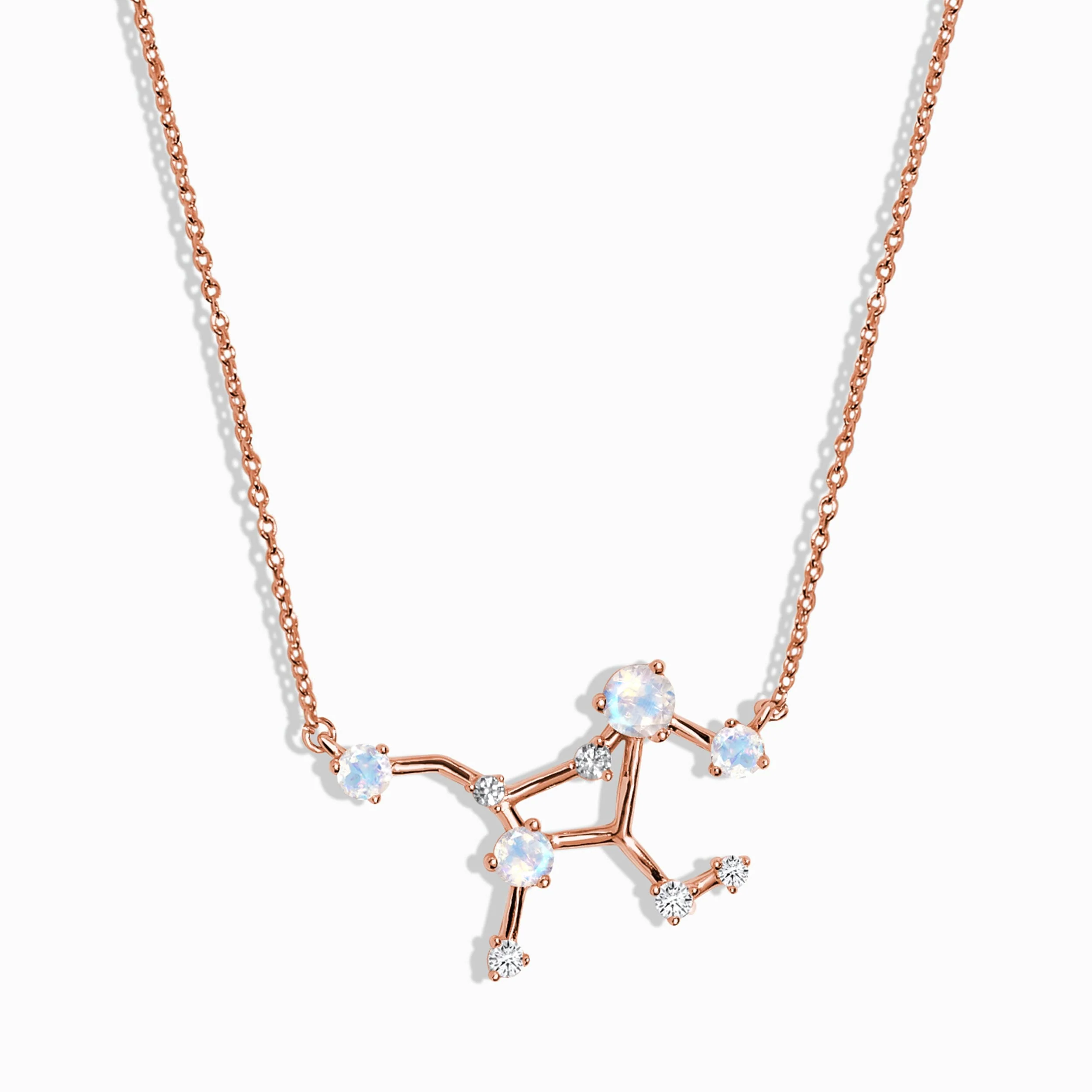 Moonstone Necklace - Virgo Zodiac Constellation - Image 3