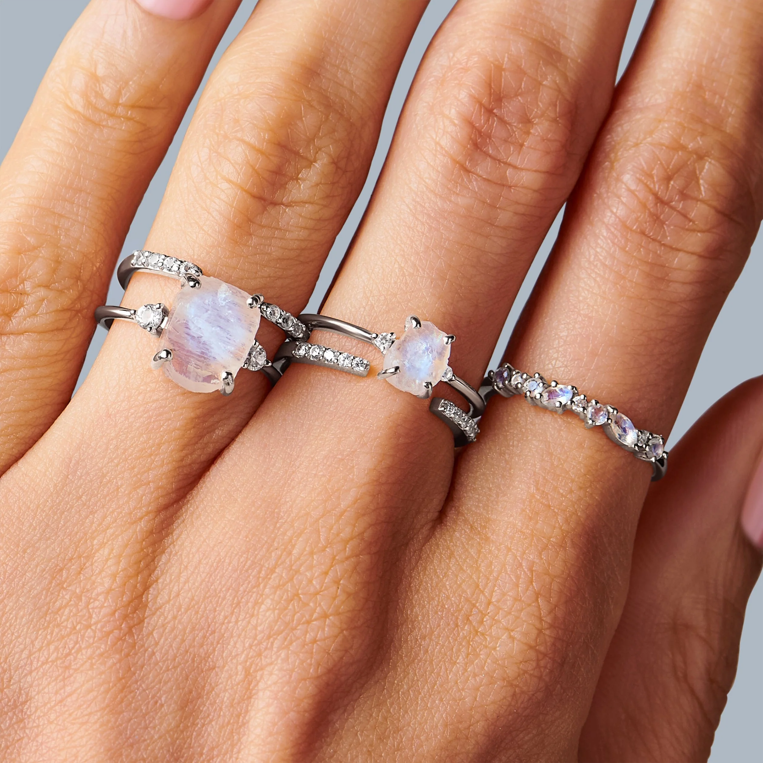 Moonstone Ring - Petite Raw Allure - Image 10