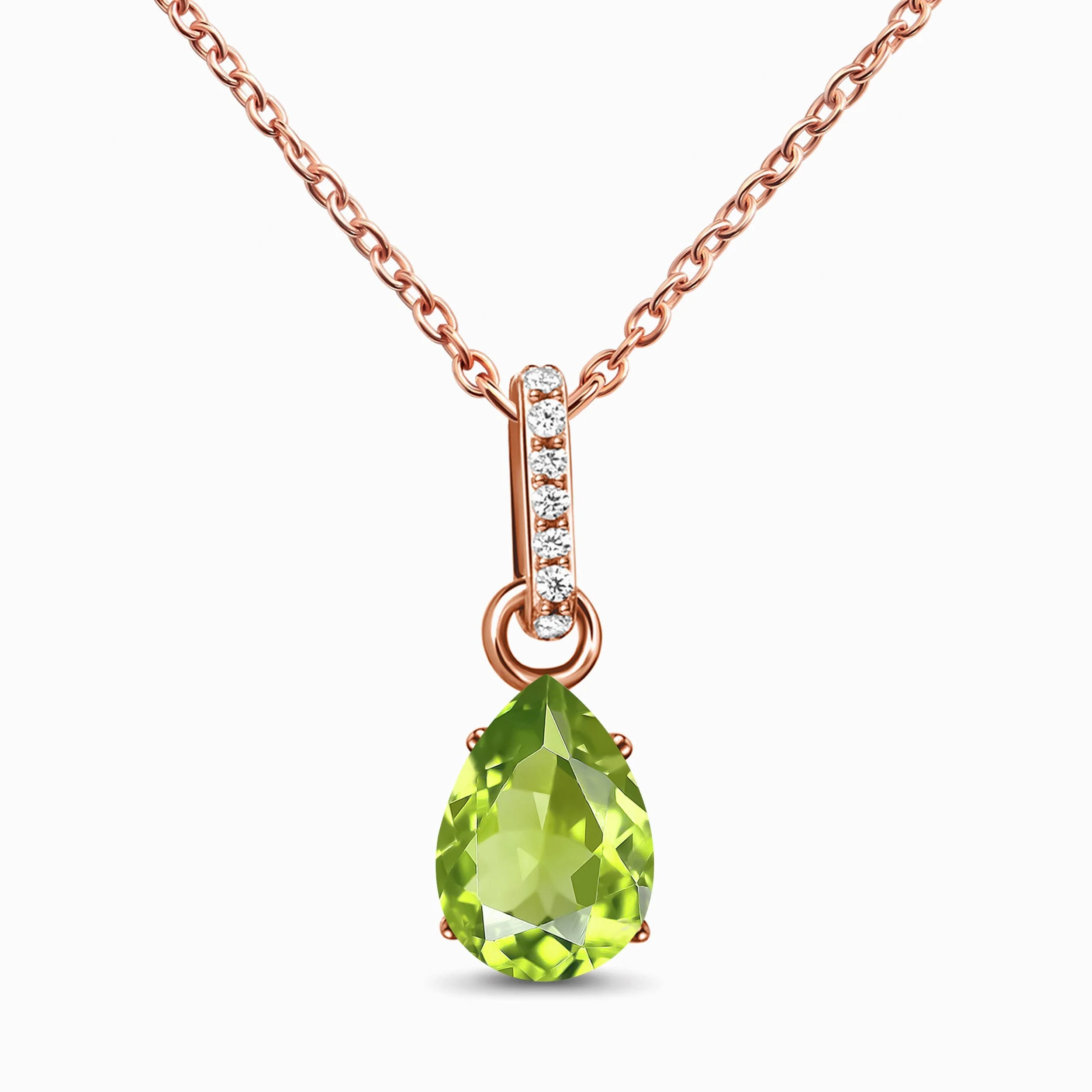 Peridot Necklace Sway - August Birthstone - Image 3