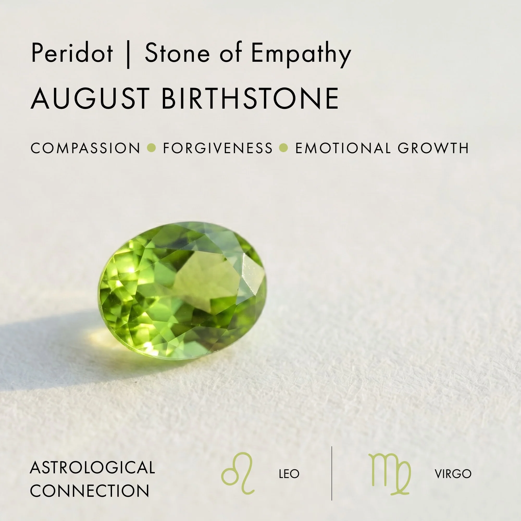 Peridot Necklace Sway - August Birthstone - Image 7