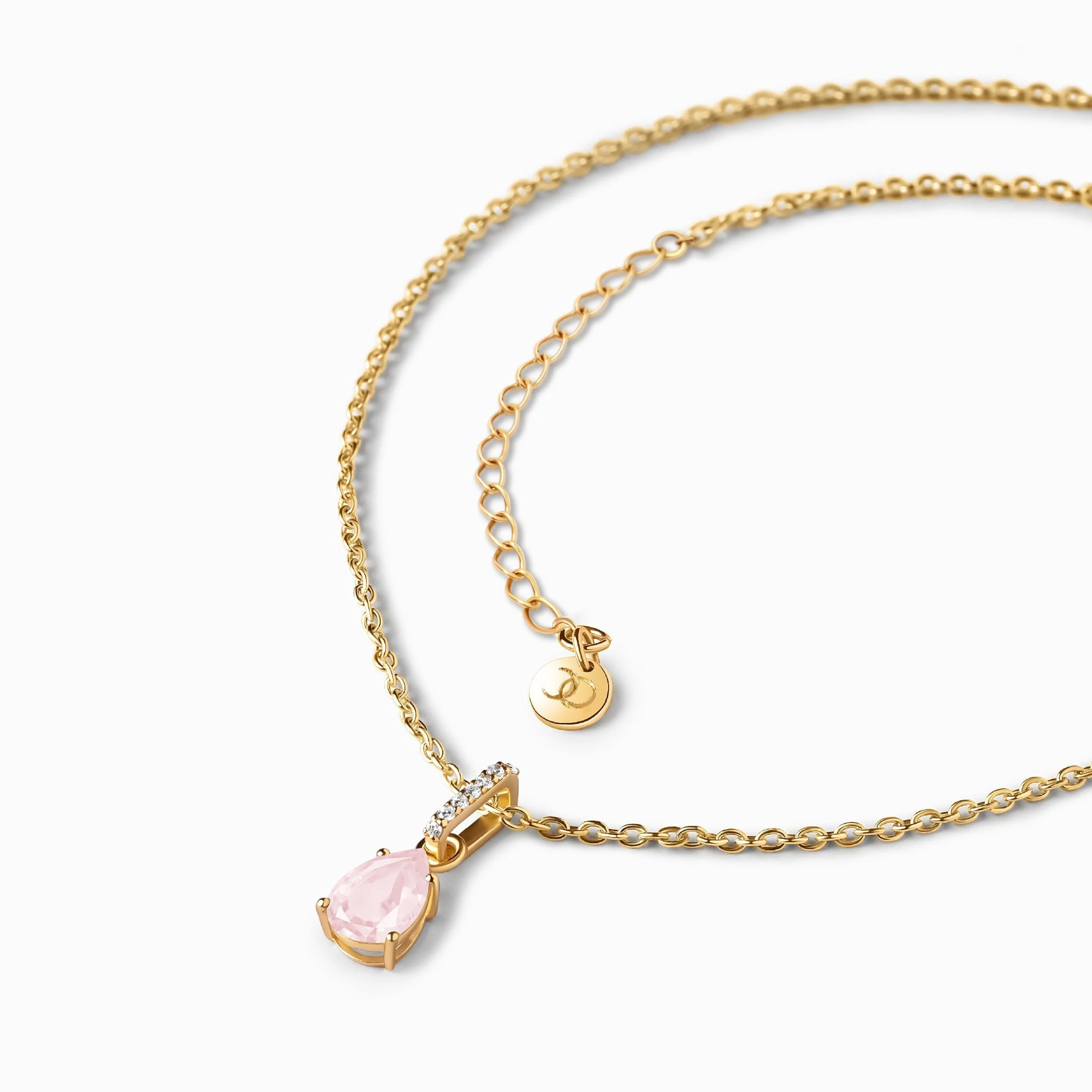 Rose Quartz Necklace - Sway - Image 10