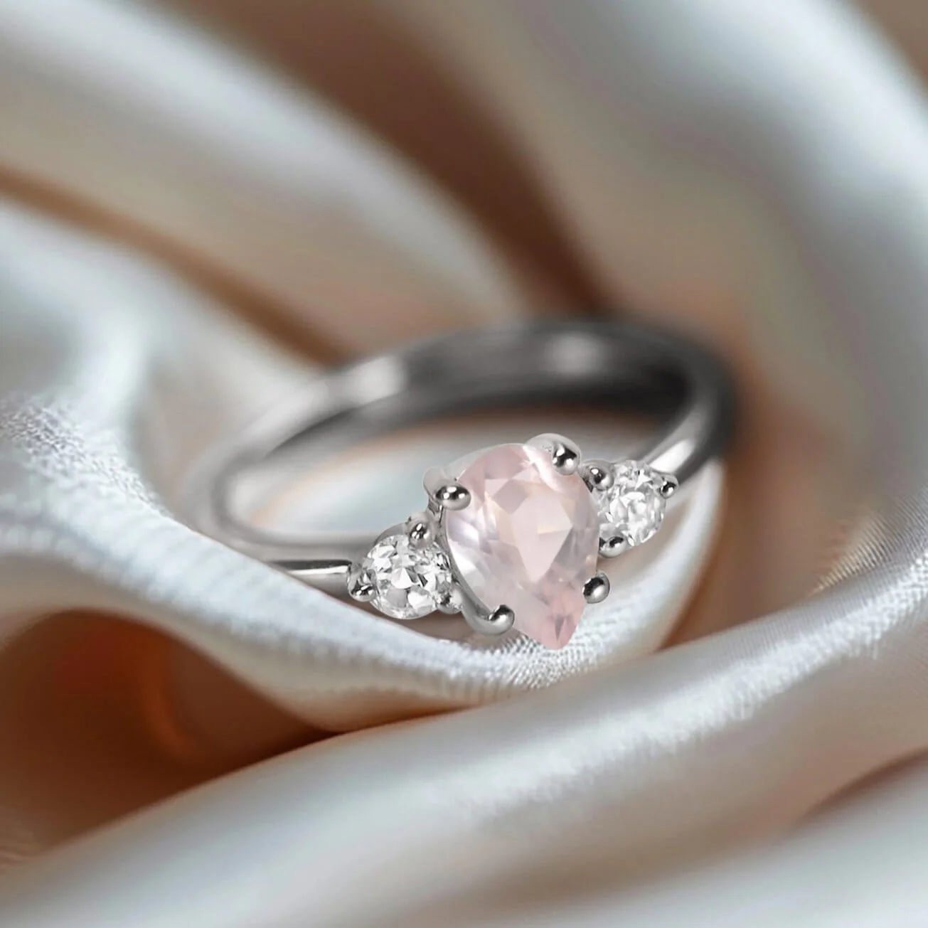 Rose Quartz Ring - Lania - Image 8