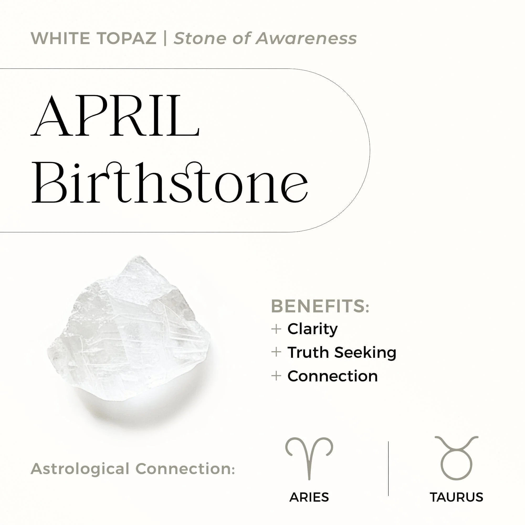 White Topaz Necklace Sway - April Birthstone - Image 7