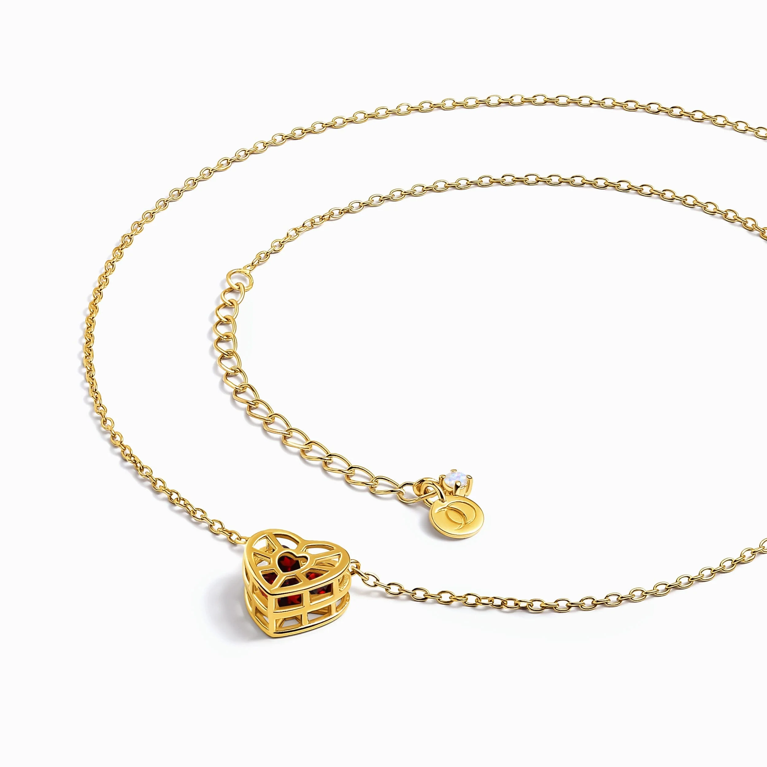 Garnet Fidget Necklace - Heart in Motion - Image 16