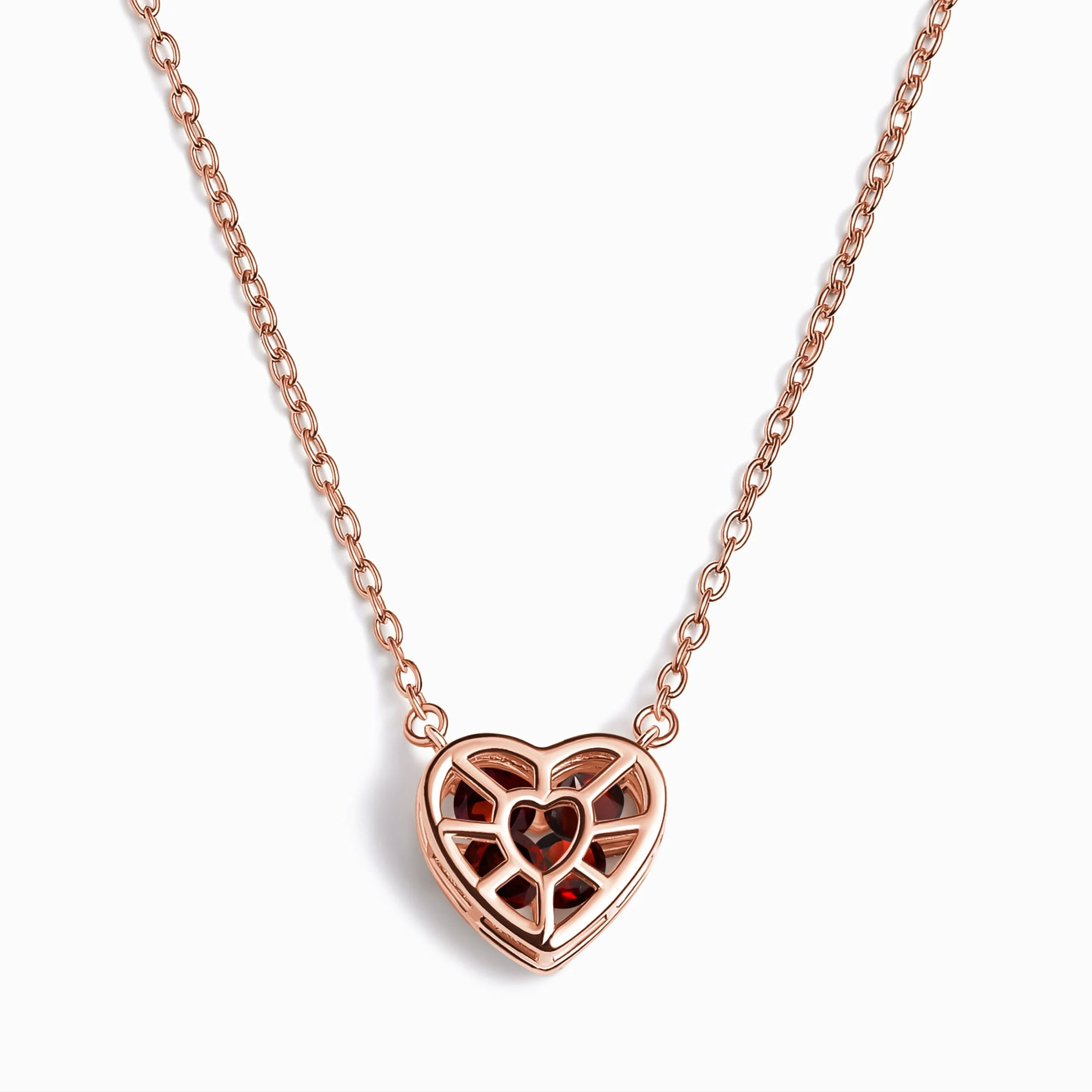 Garnet Fidget Necklace - Heart in Motion - Image 3