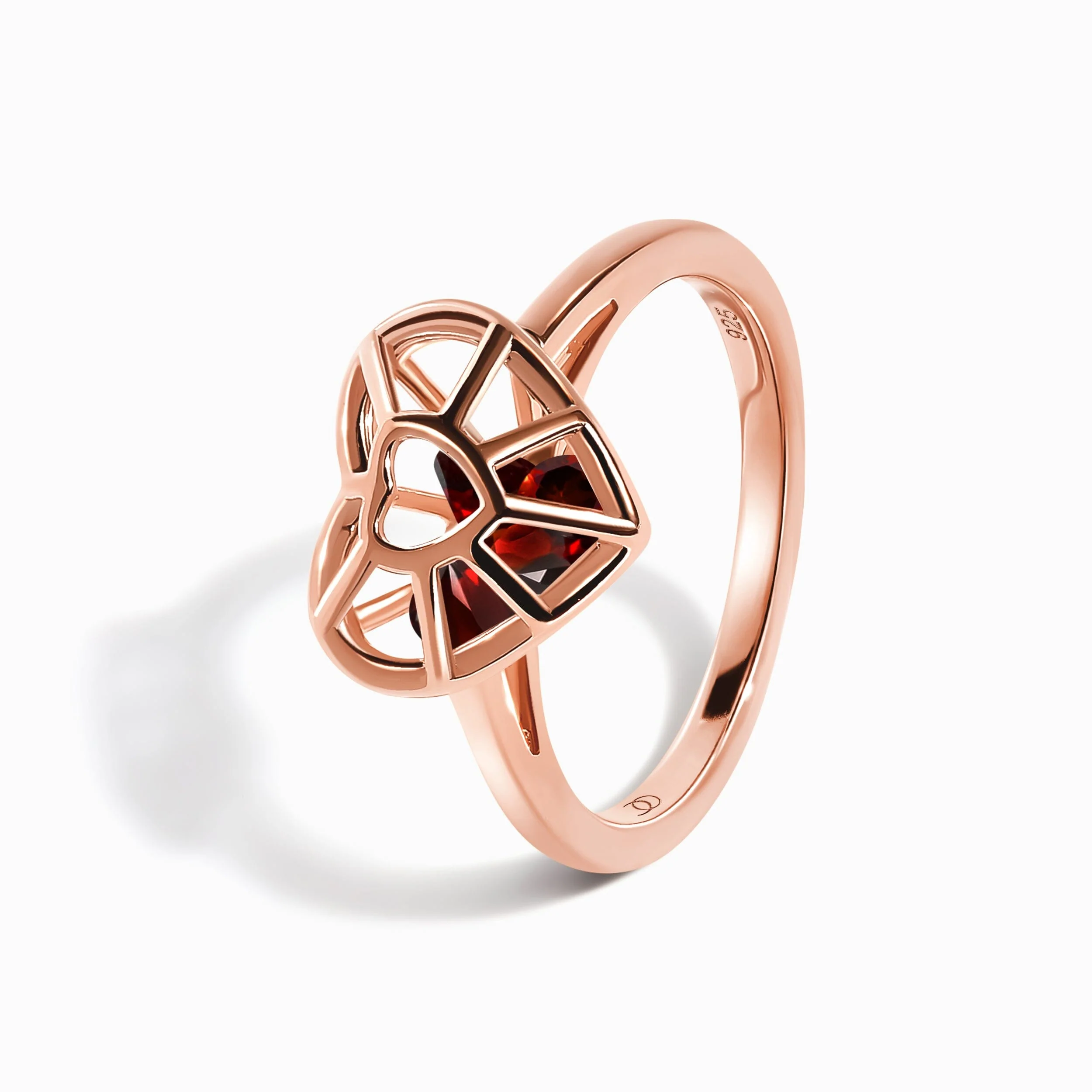 Garnet Fidget Ring - Heart in Motion - Image 13