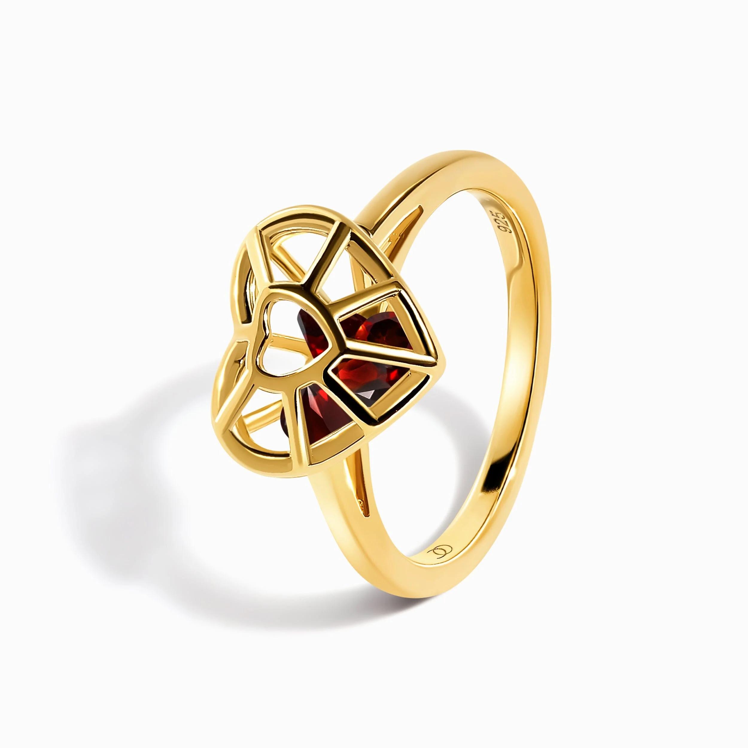 Garnet Fidget Ring - Heart in Motion - Image 16