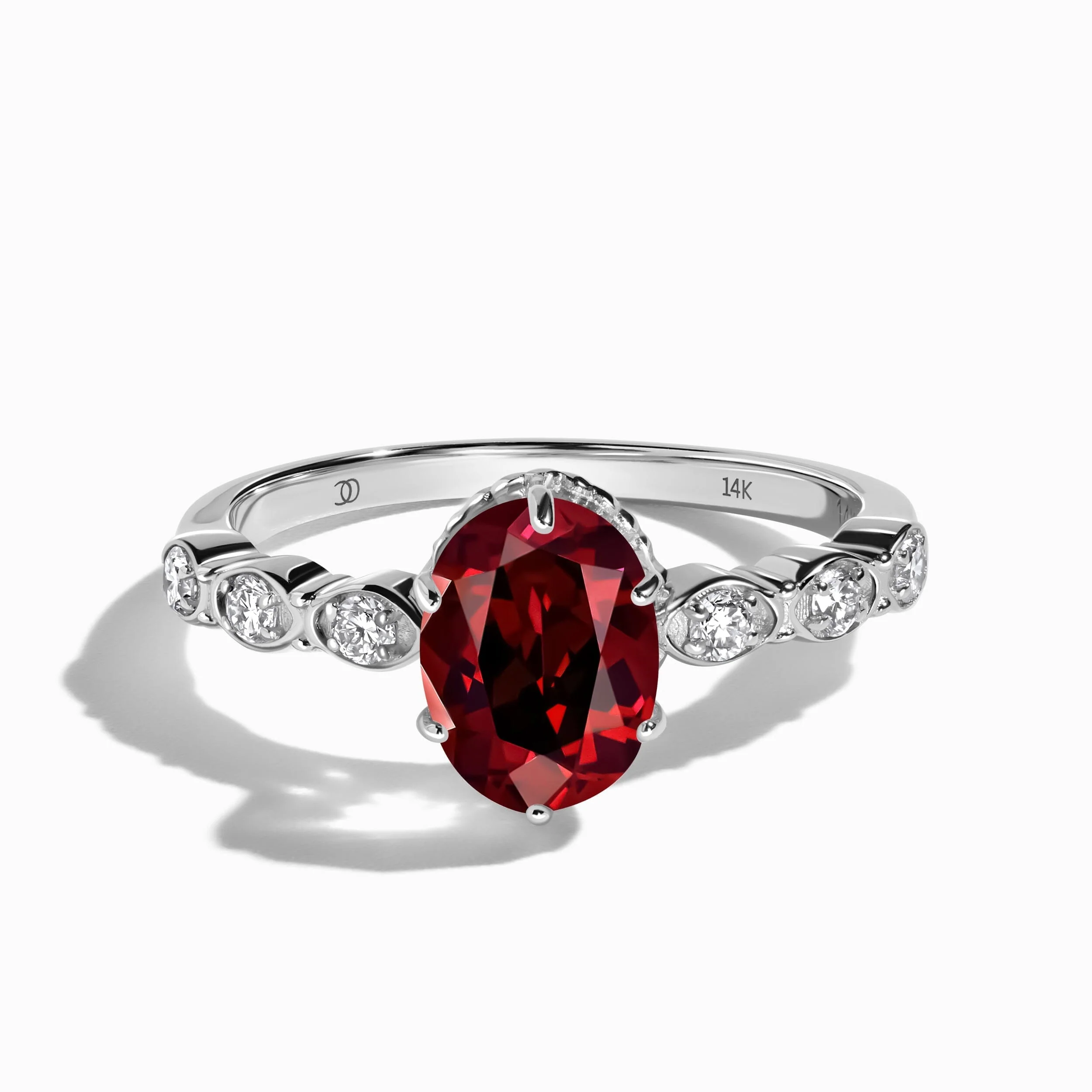 Garnet Lab Diamond Ring - Mirth - Image 3