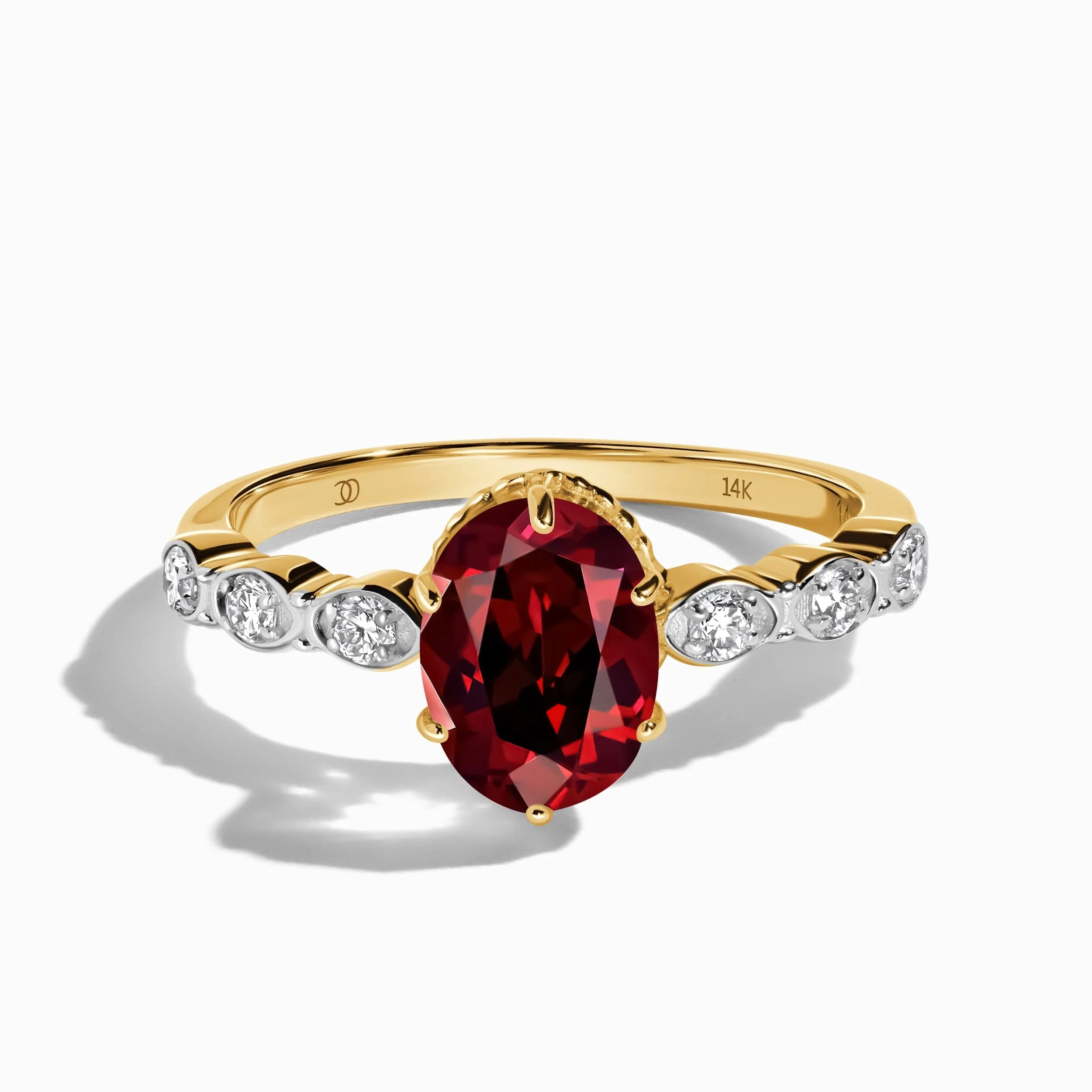 Garnet Lab Diamond Ring - Mirth - Image 5