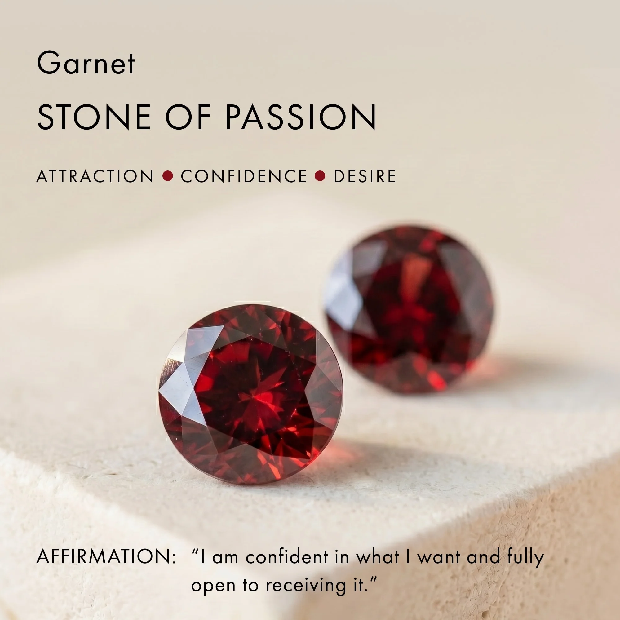 Ruby Garnet Earrings - Orion - Image 8