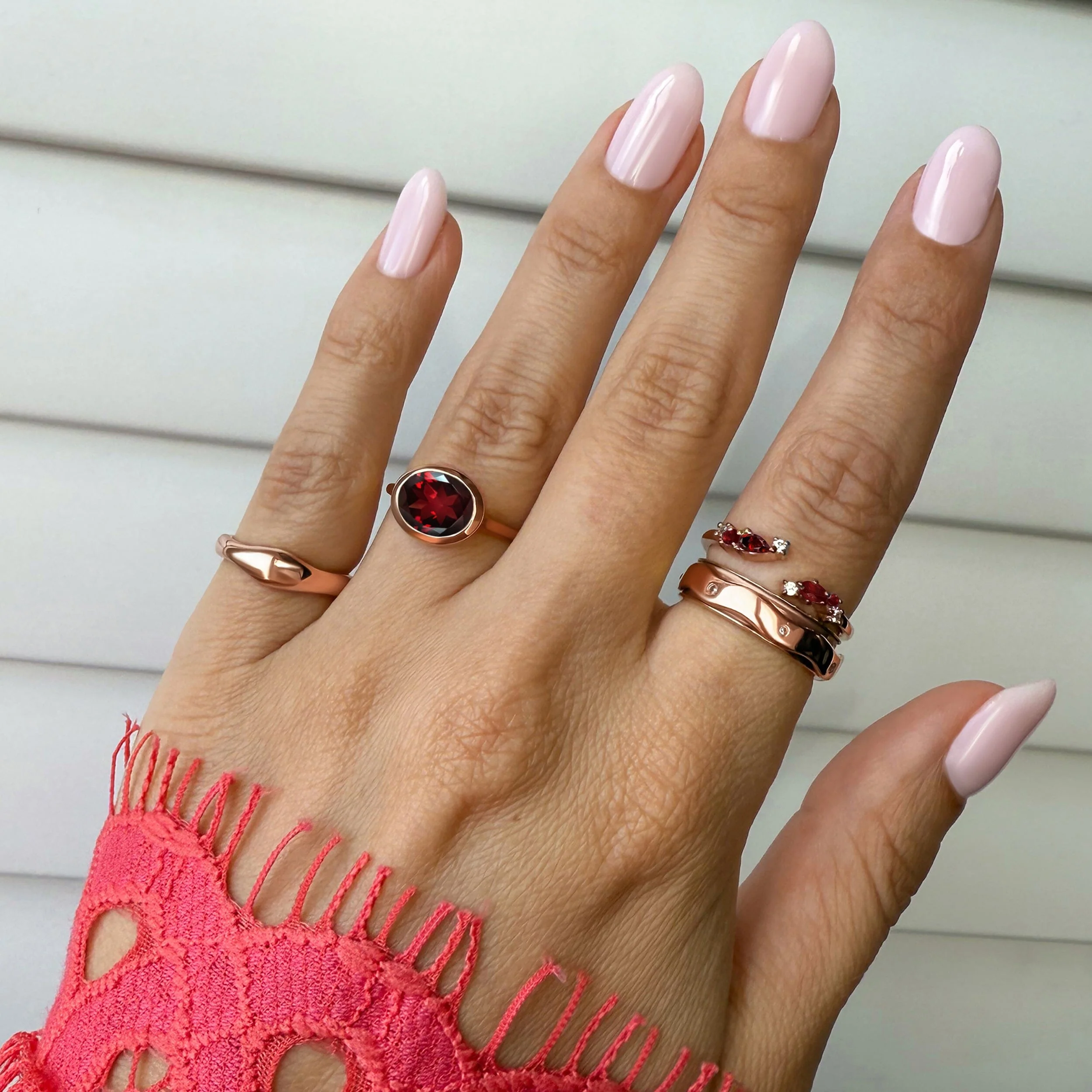 Garnet Skin Touch Ring - Feel the Passion - Image 16