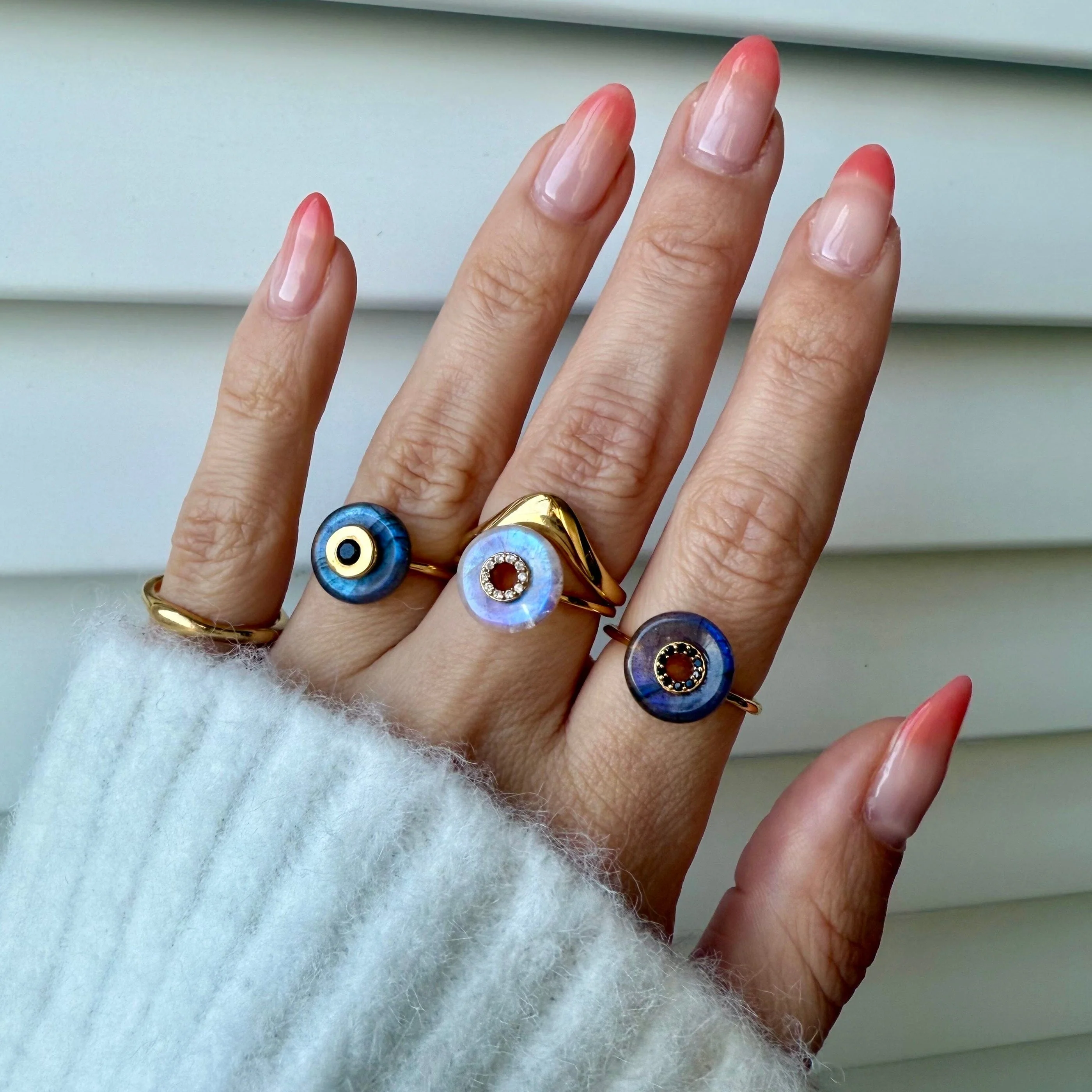 Moonstone Fidget Ring - Liora - Image 9