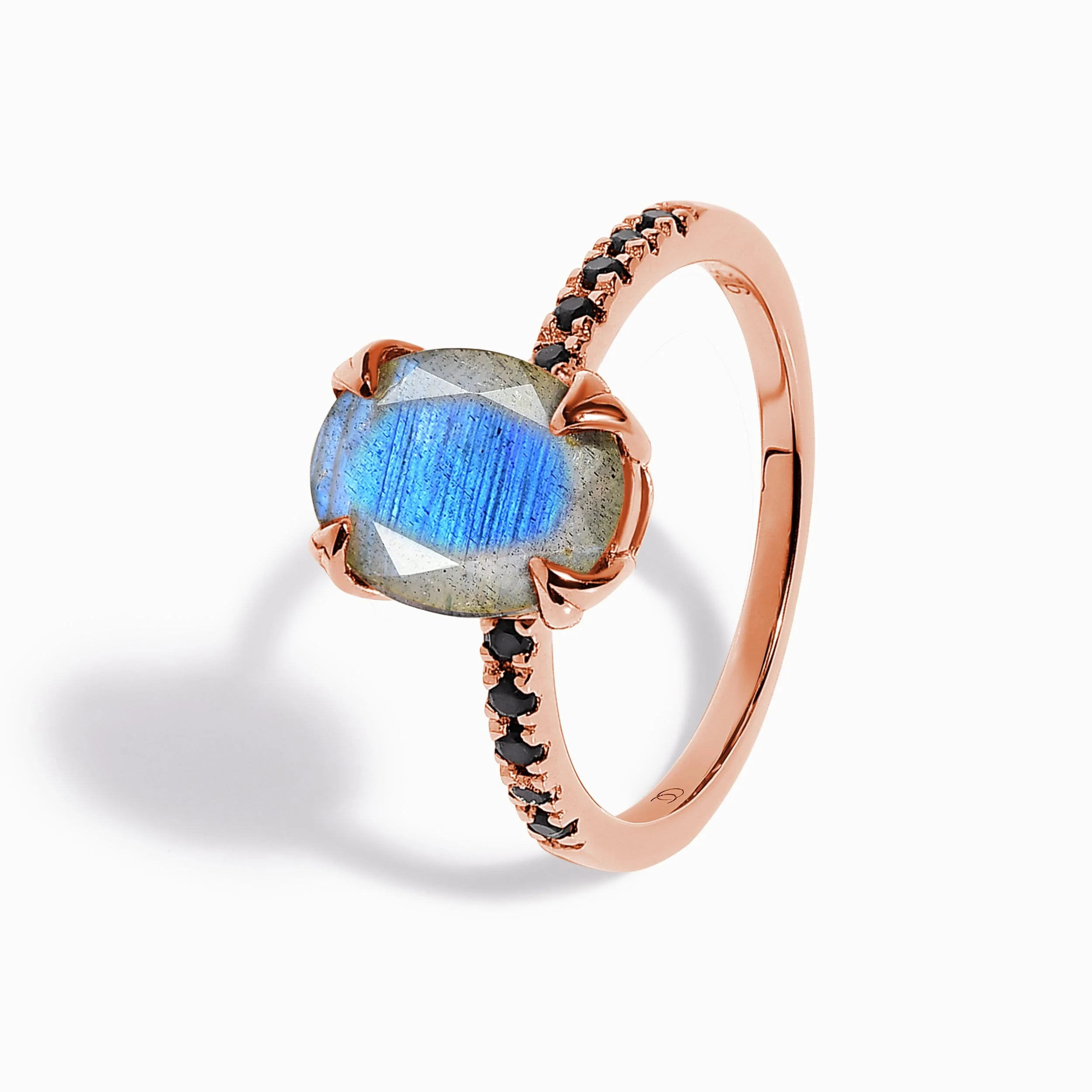 Labradorite Black Spinel Ring - Harlow - Image 12
