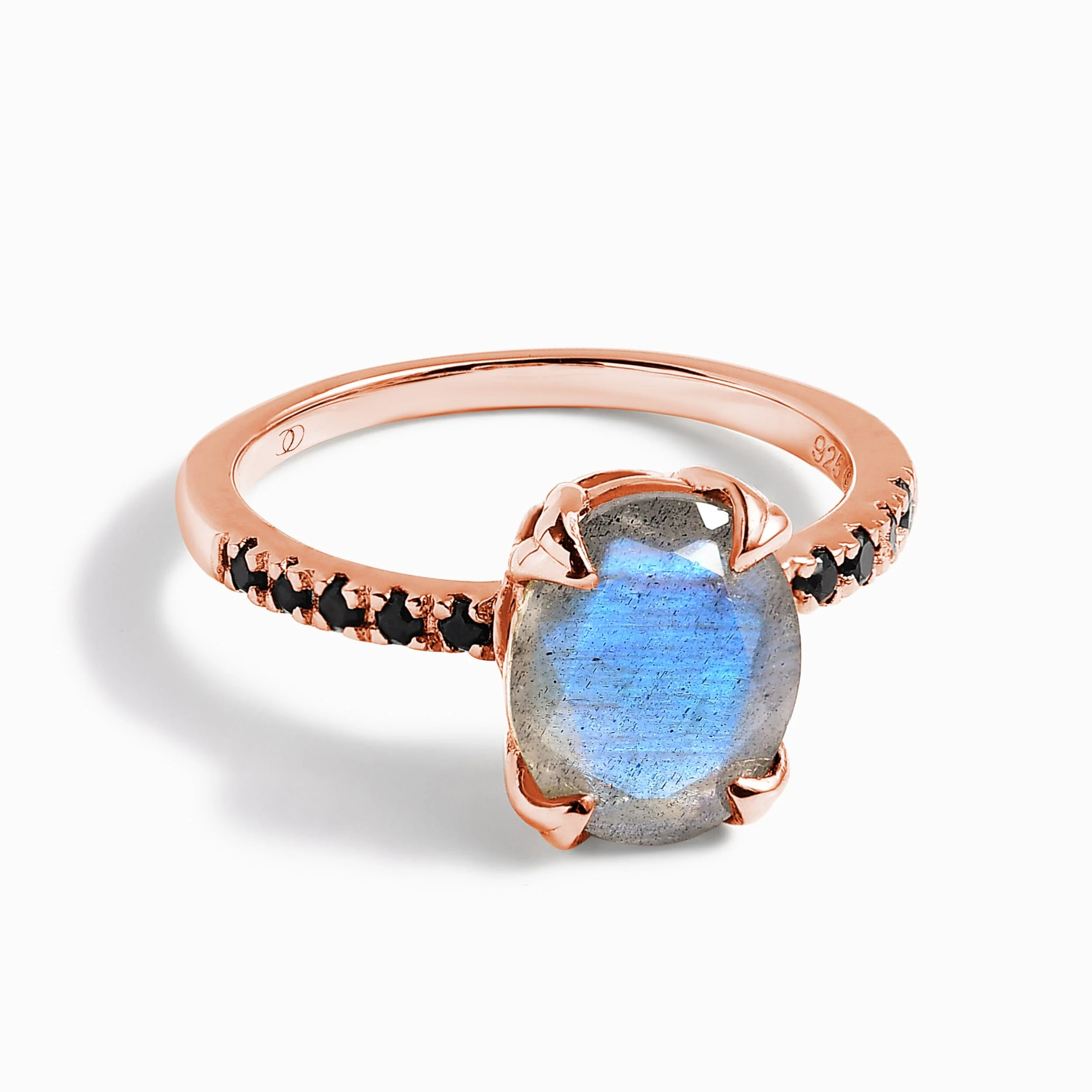 Labradorite Black Spinel Ring - Harlow - Image 3
