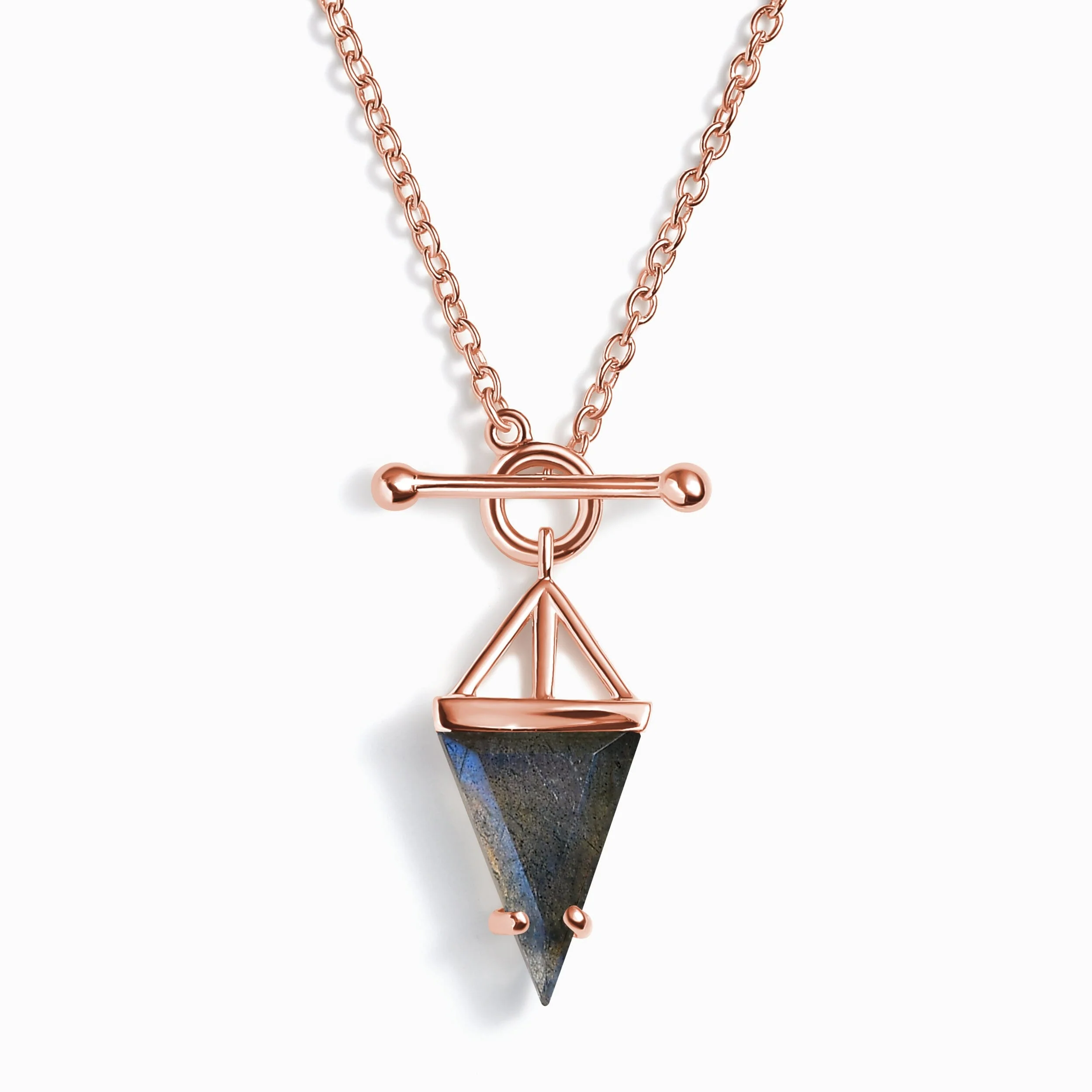 Labradorite Necklace - Heroine T-Lock - Image 3