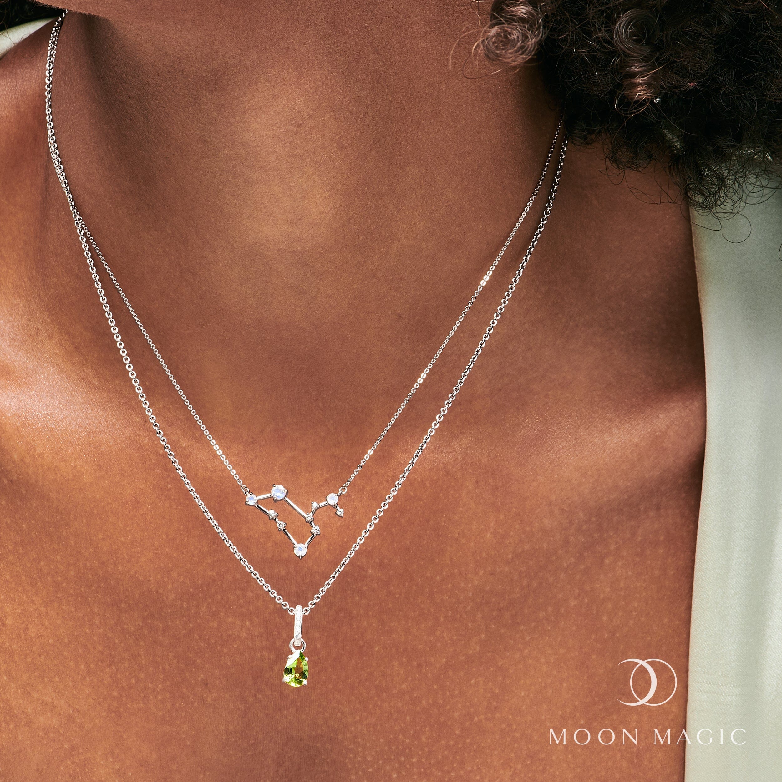 Leo Zodiac & August Birthstone Necklaces - Image 3