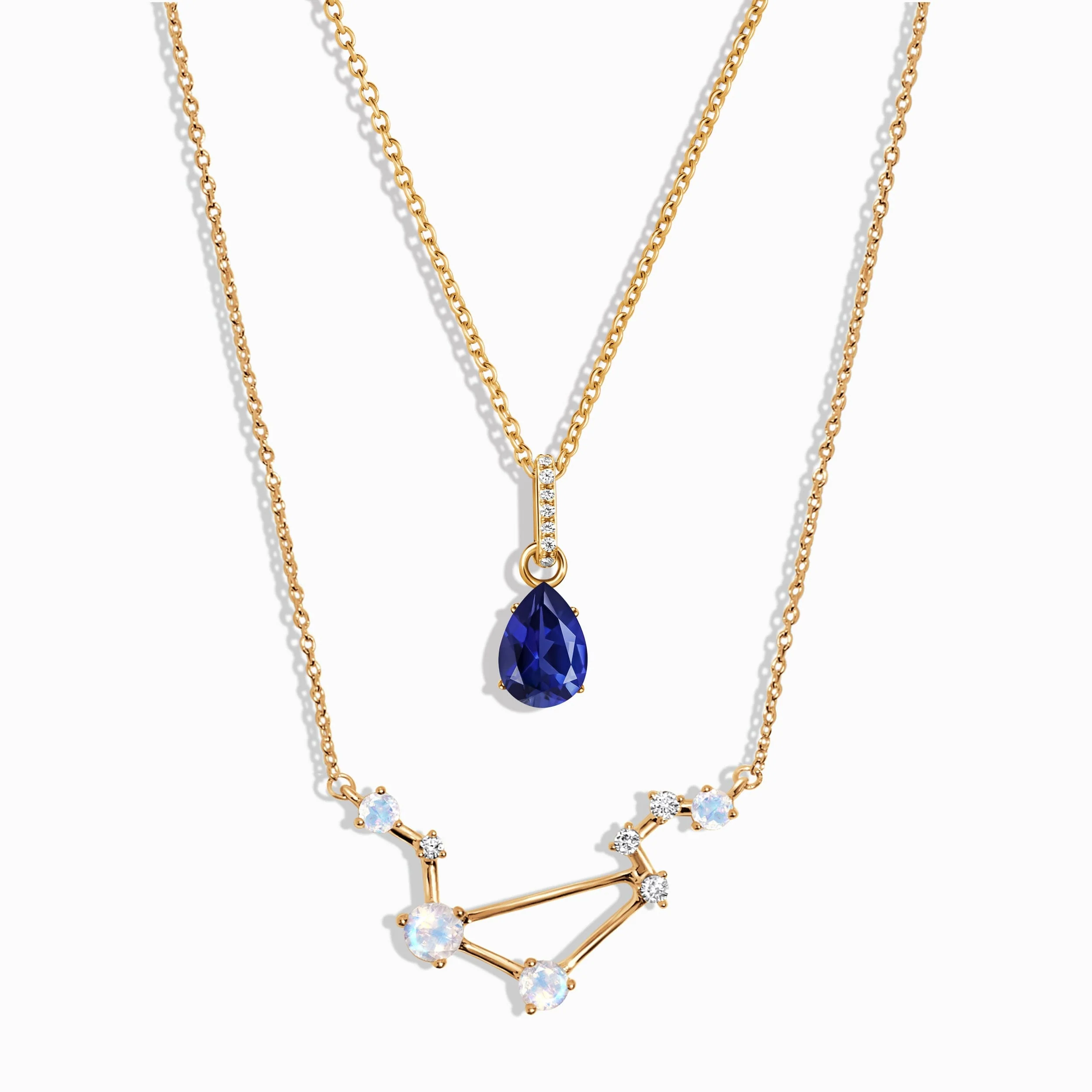 Libra Zodiac & September Birthstone Necklaces - Image 5