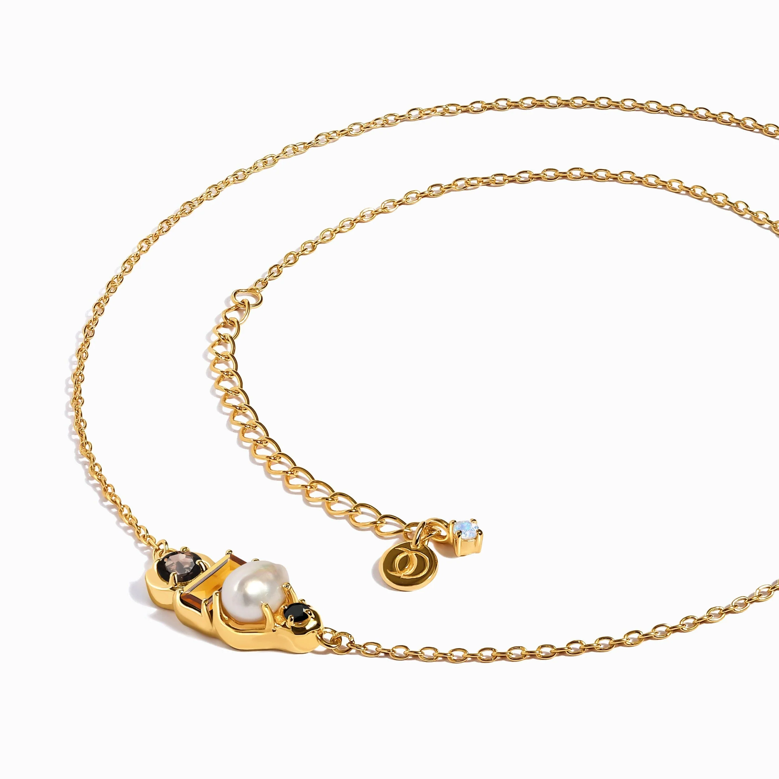 Madeira Citrine Pearl Necklace - Treasure - Image 14