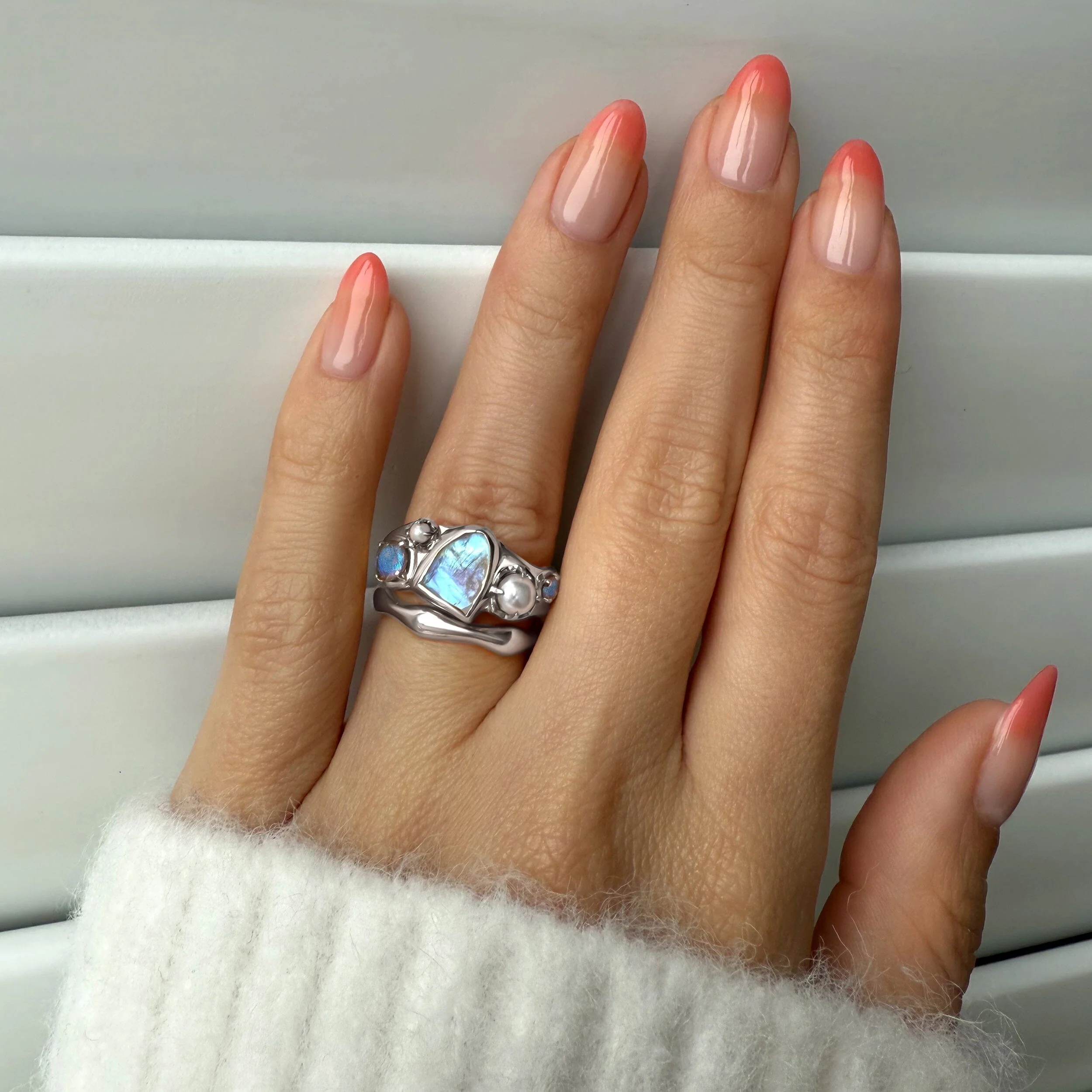 Mist Heirloom Ring & Magma Band - Image 2