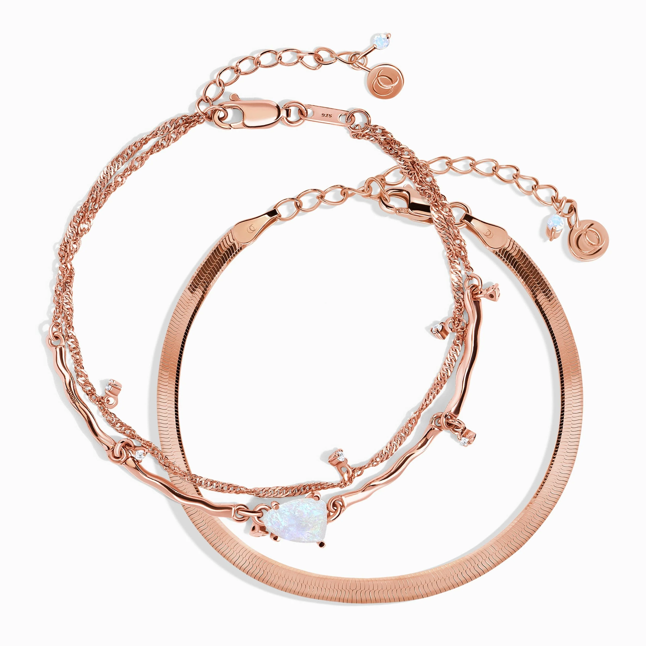 Moonstone Bracelet Stack - Flow - Image 3