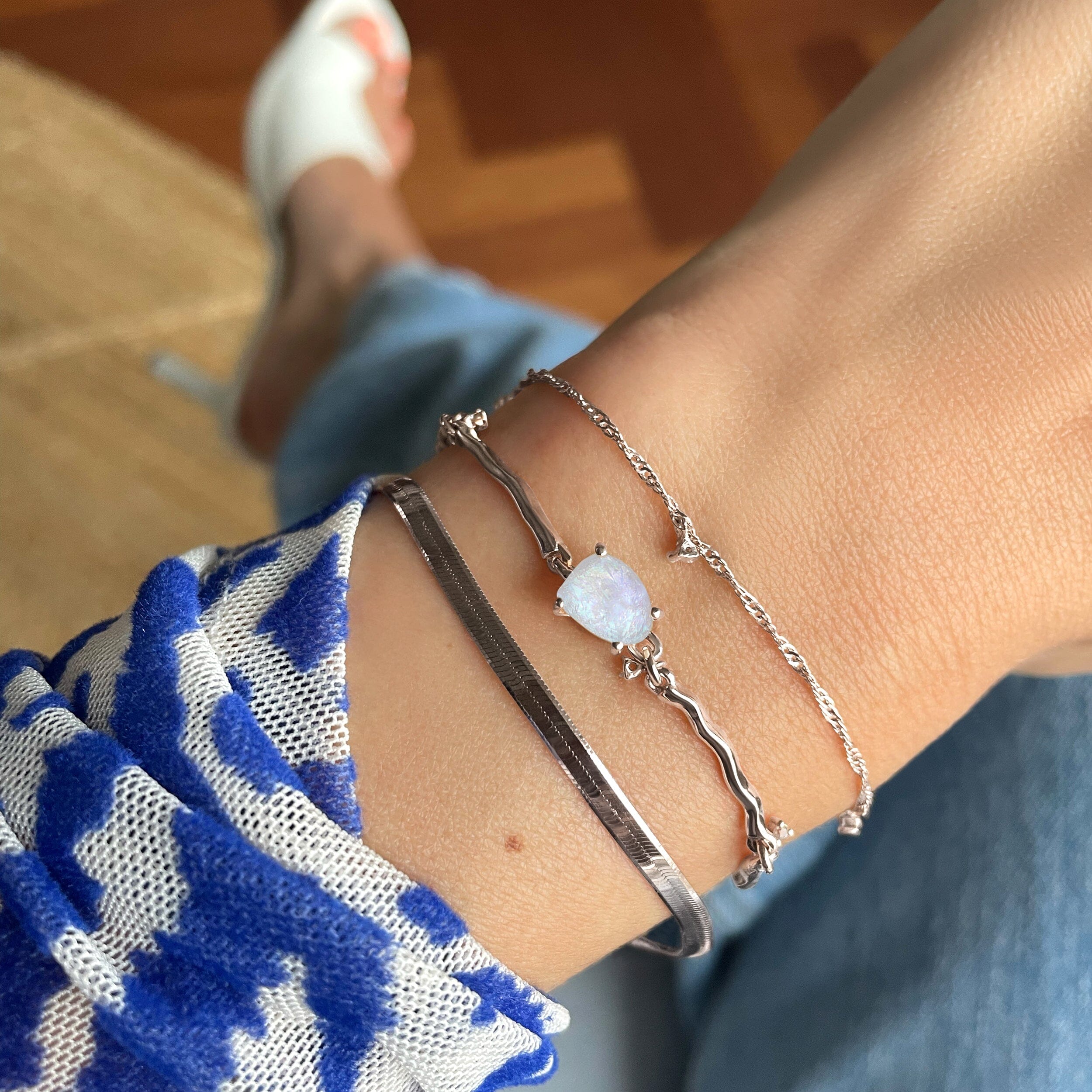 Moonstone Bracelet Stack - Flow - Image 9