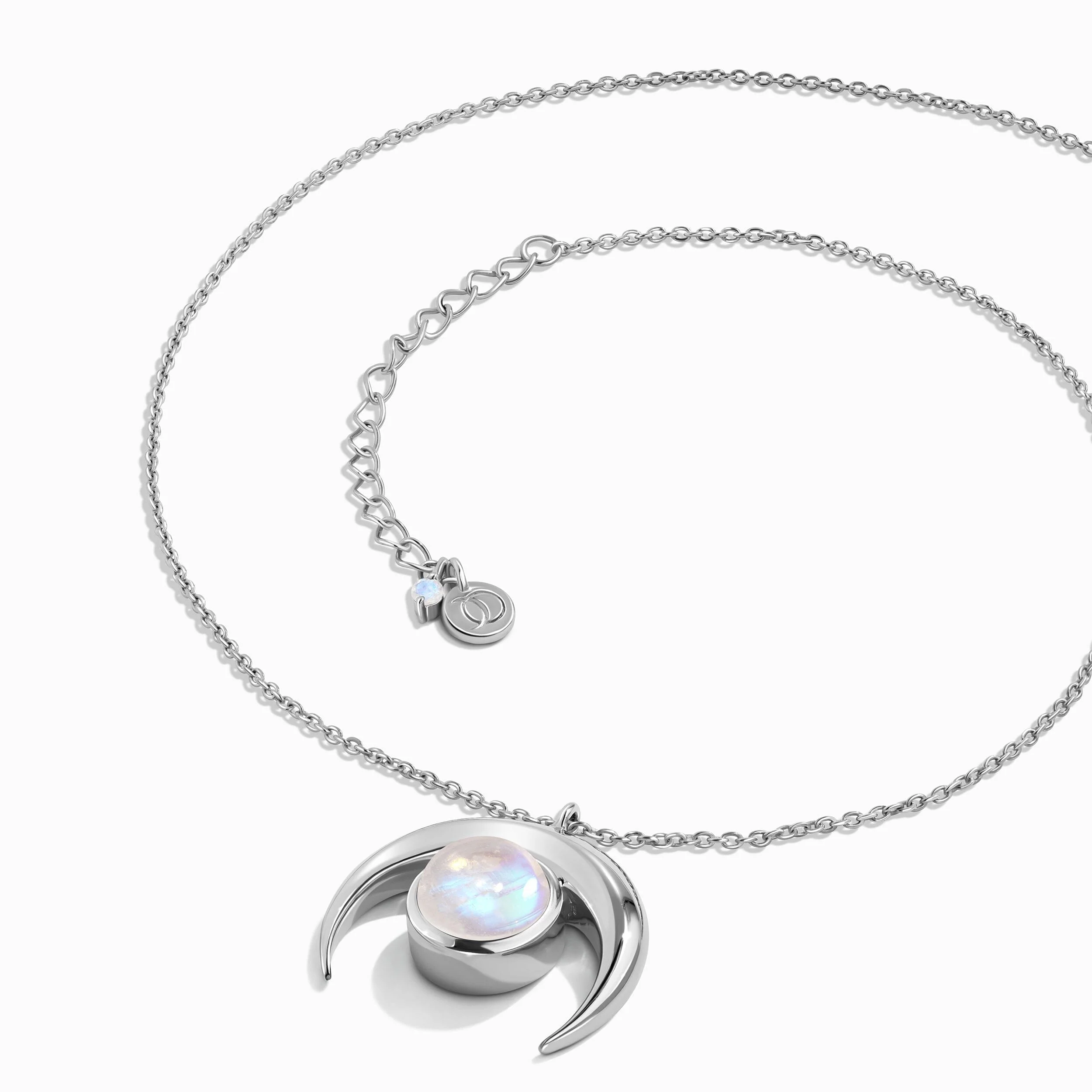 Moonstone Necklace - Crescent Moon - Image 9