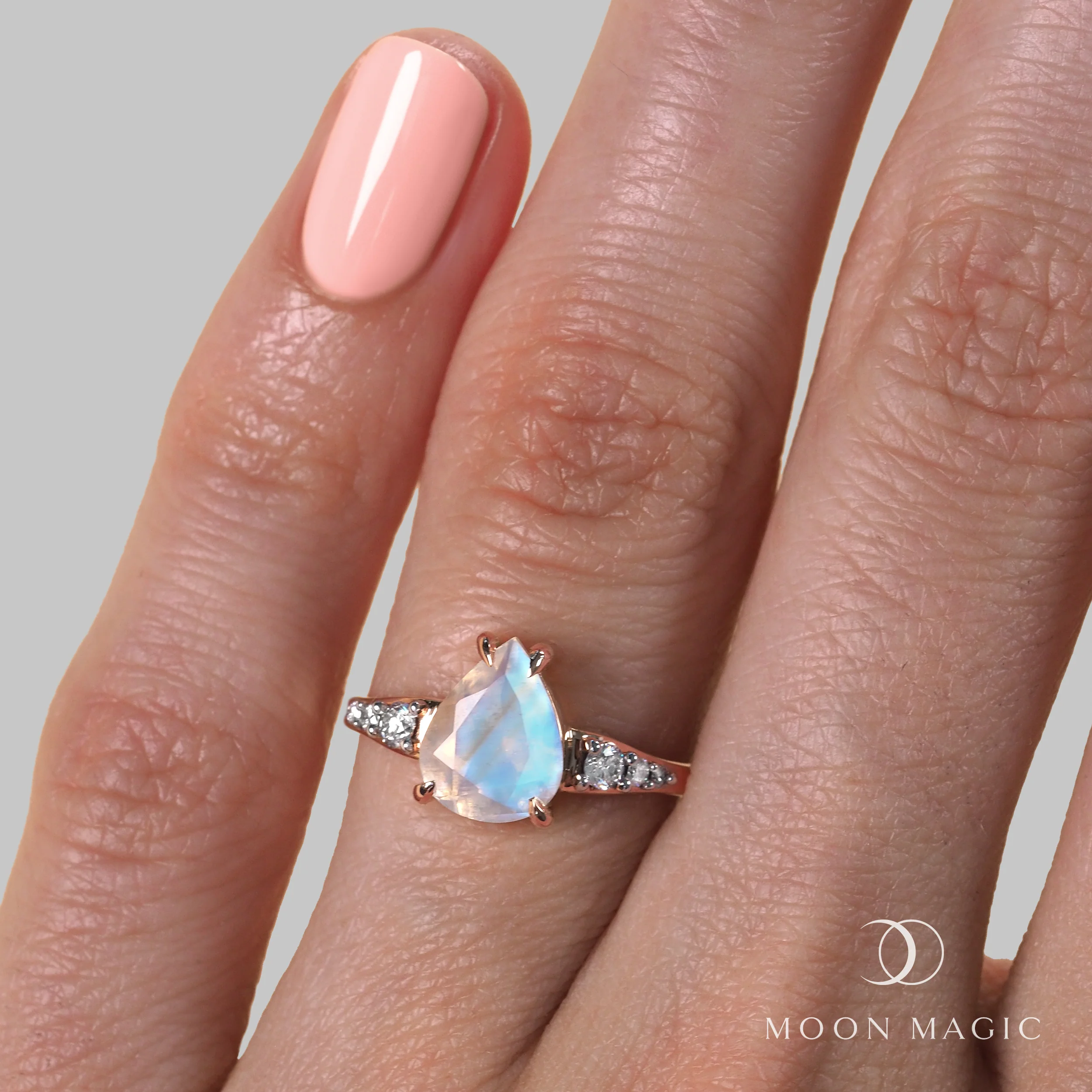 Moonstone Diamond Ring - I Promise - Image 4
