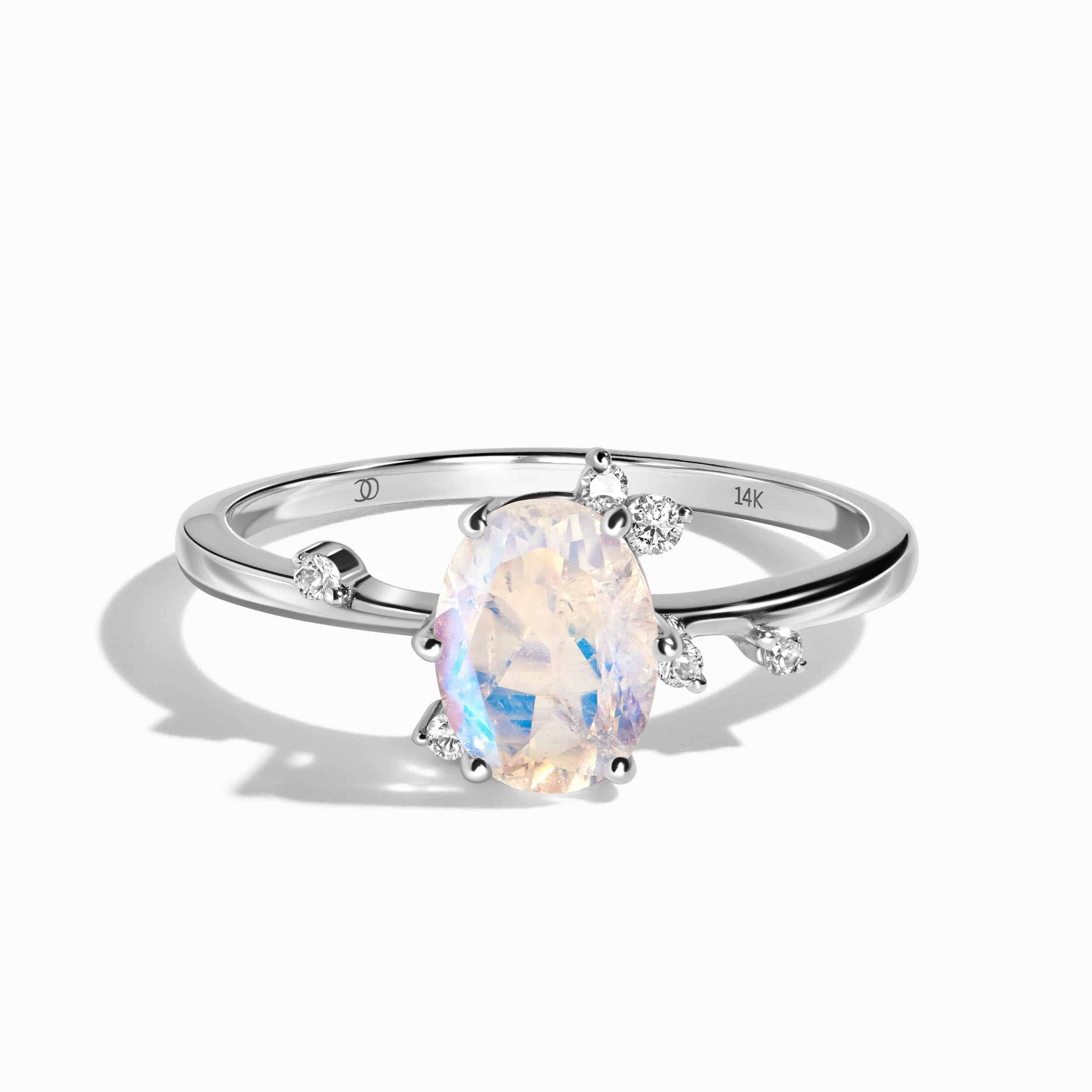 Moonstone Lab Diamond Ring - Muse - Image 3
