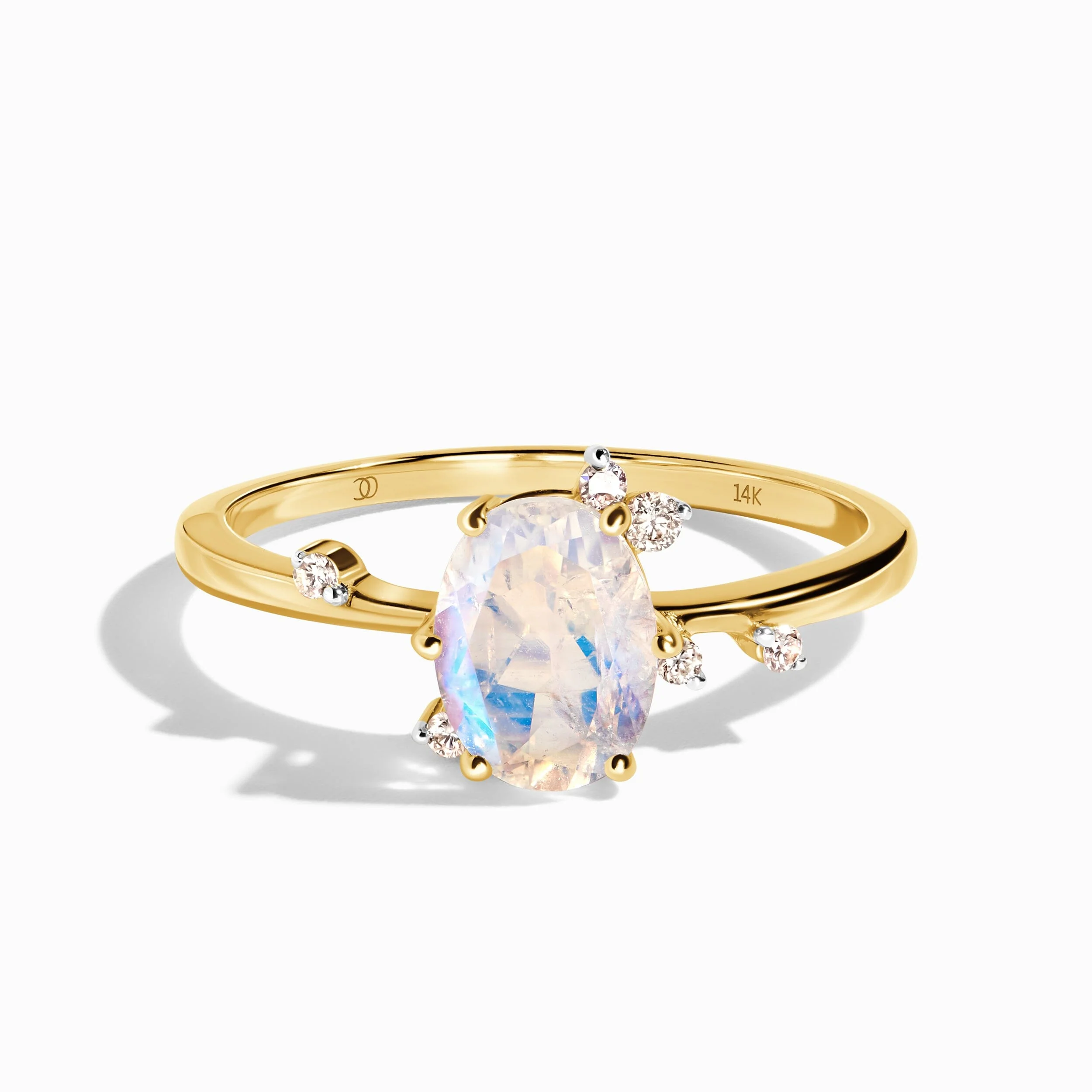 Moonstone Lab Diamond Ring - Muse - Image 5