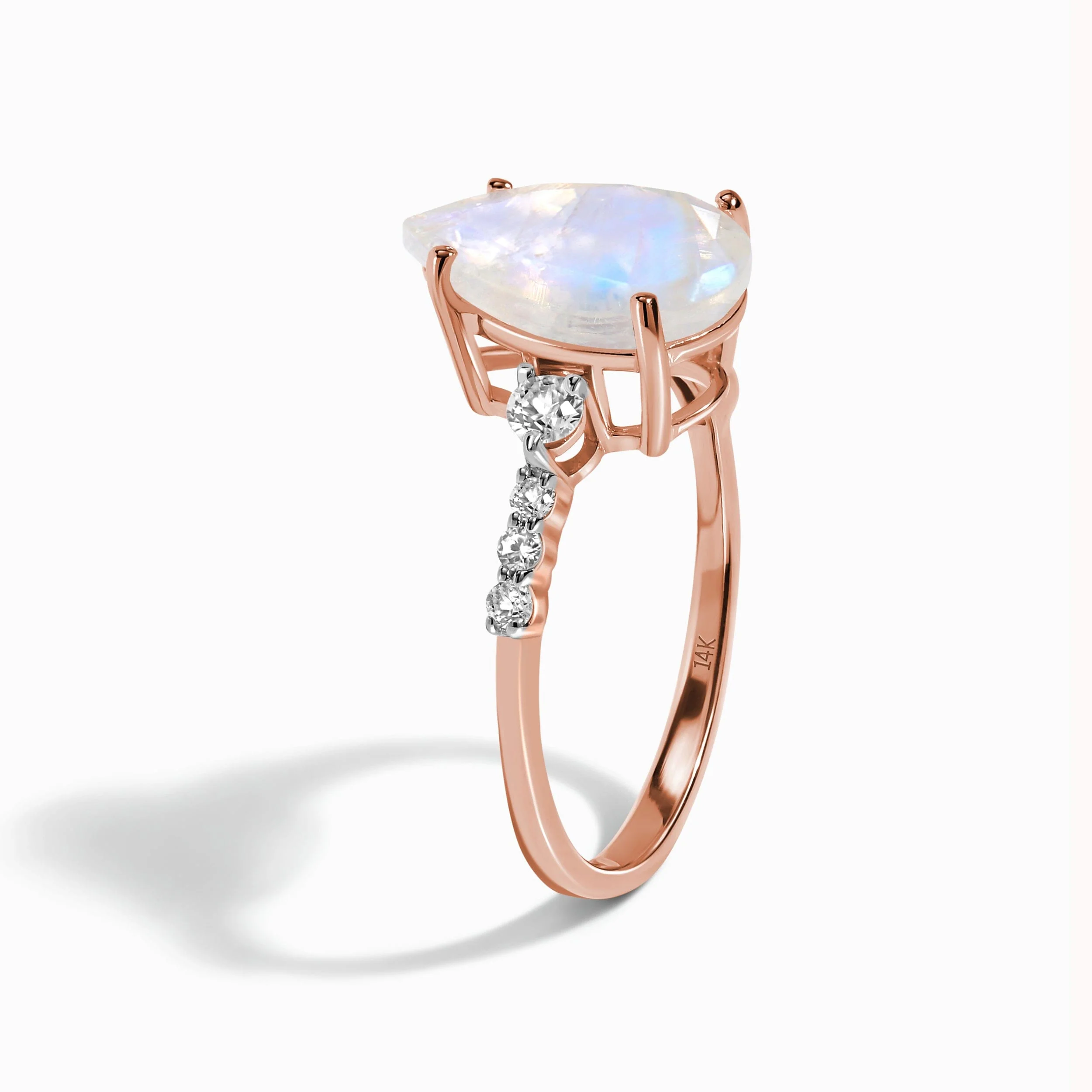 Moonstone Diamond Ring - Queen Of Lustre - Image 15