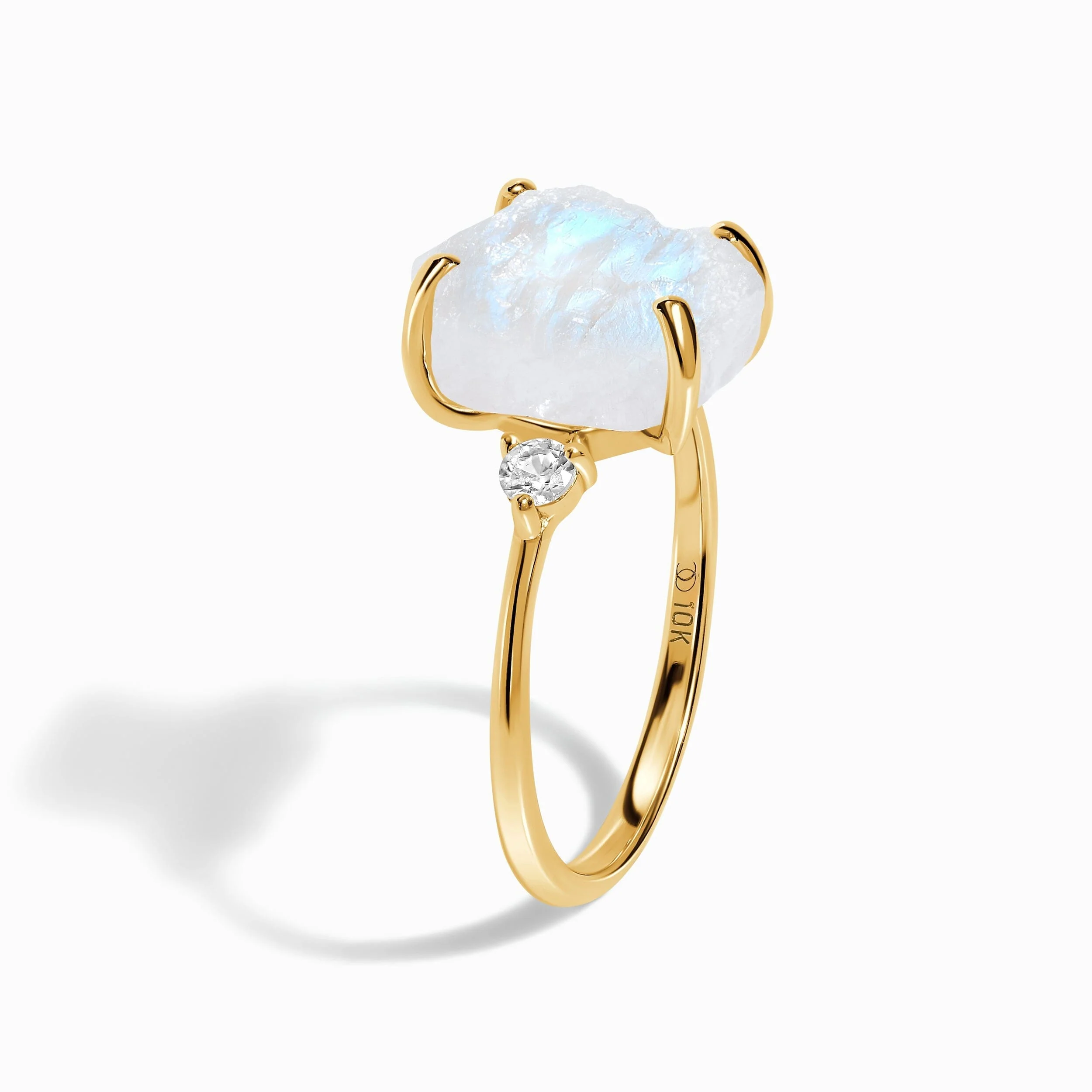 Moonstone Diamond Ring - Raw Allure - Image 27
