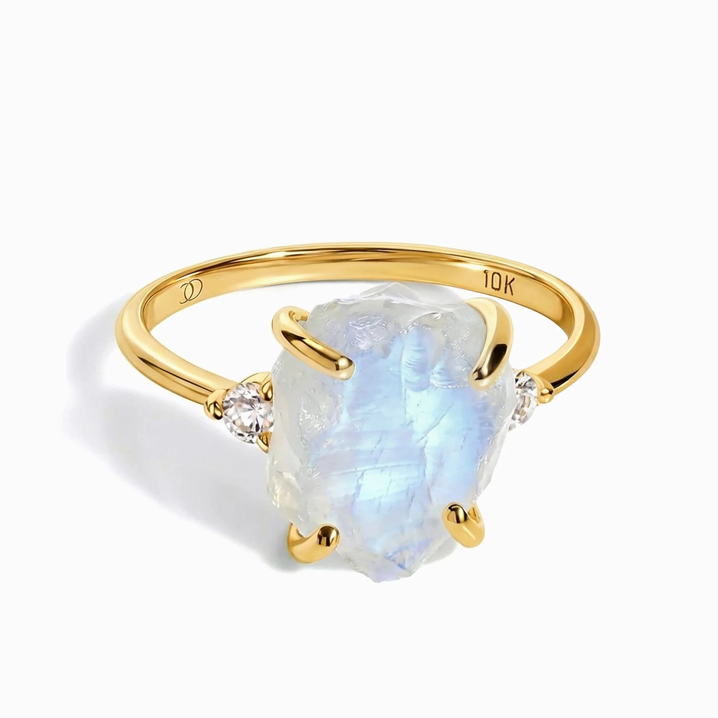 Moonstone Diamond Ring - Raw Allure - Image 3