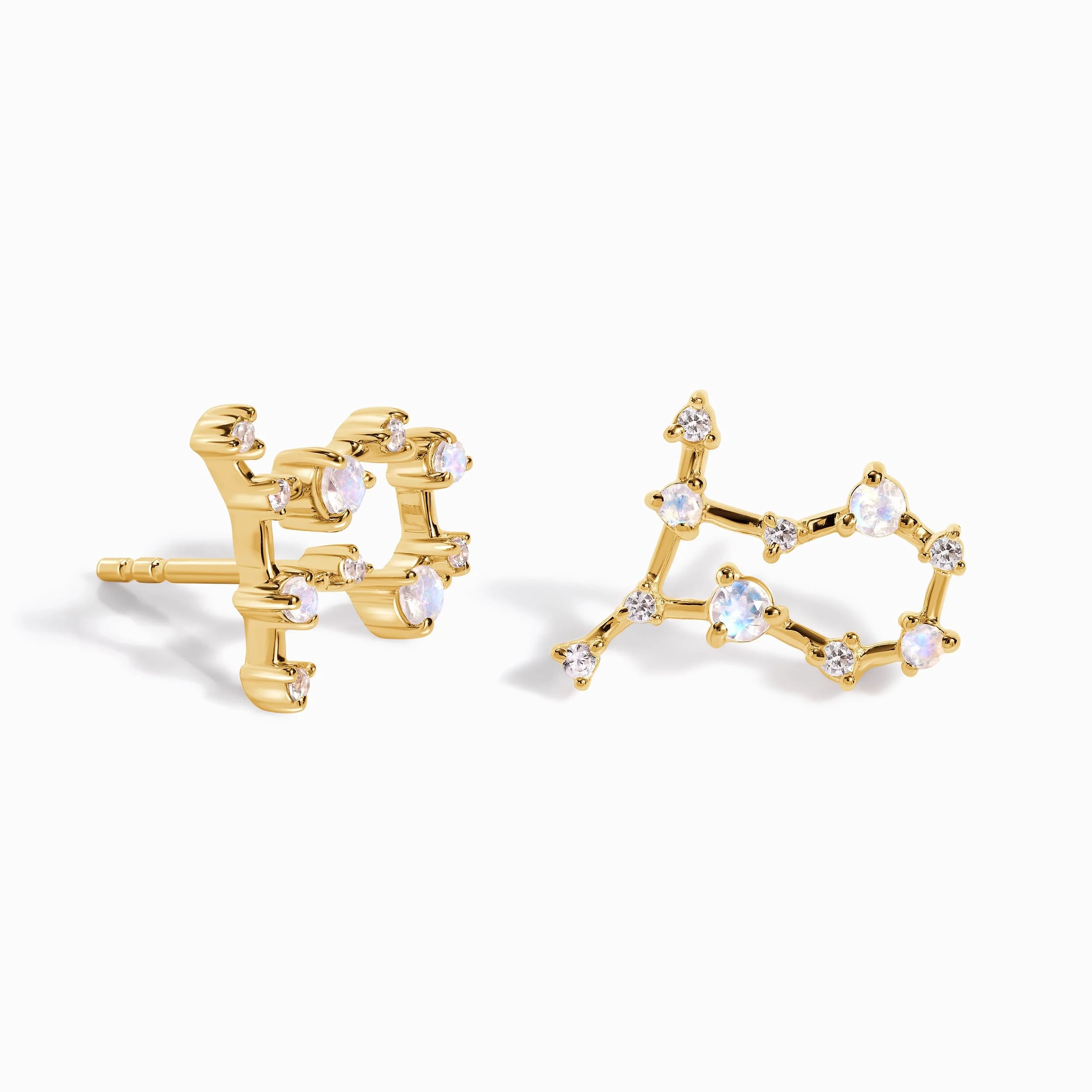 Moonstone Earrings - Gemini Zodiac Constellation - Image 5