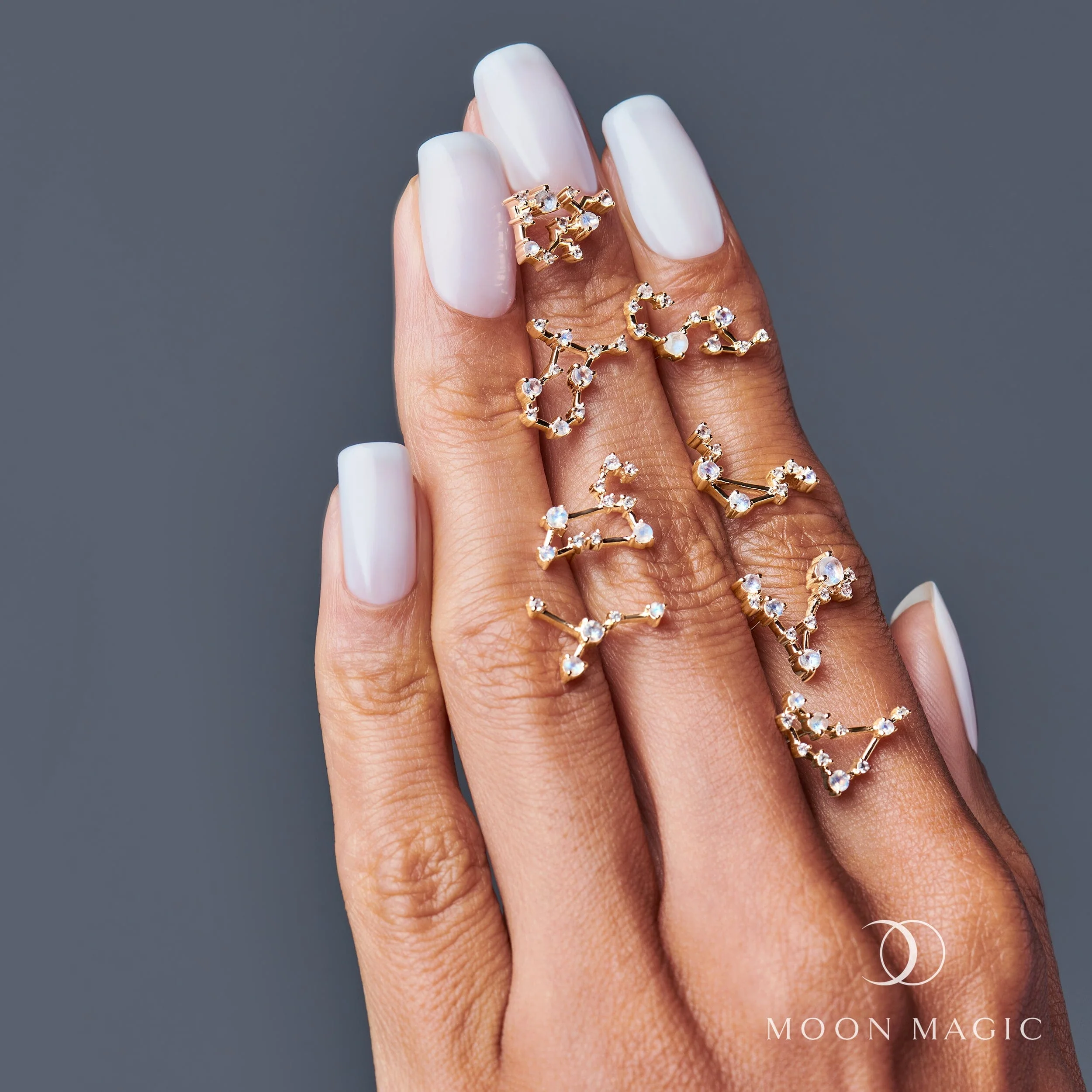 Moonstone Earrings - Leo Zodiac Constellation - Image 18