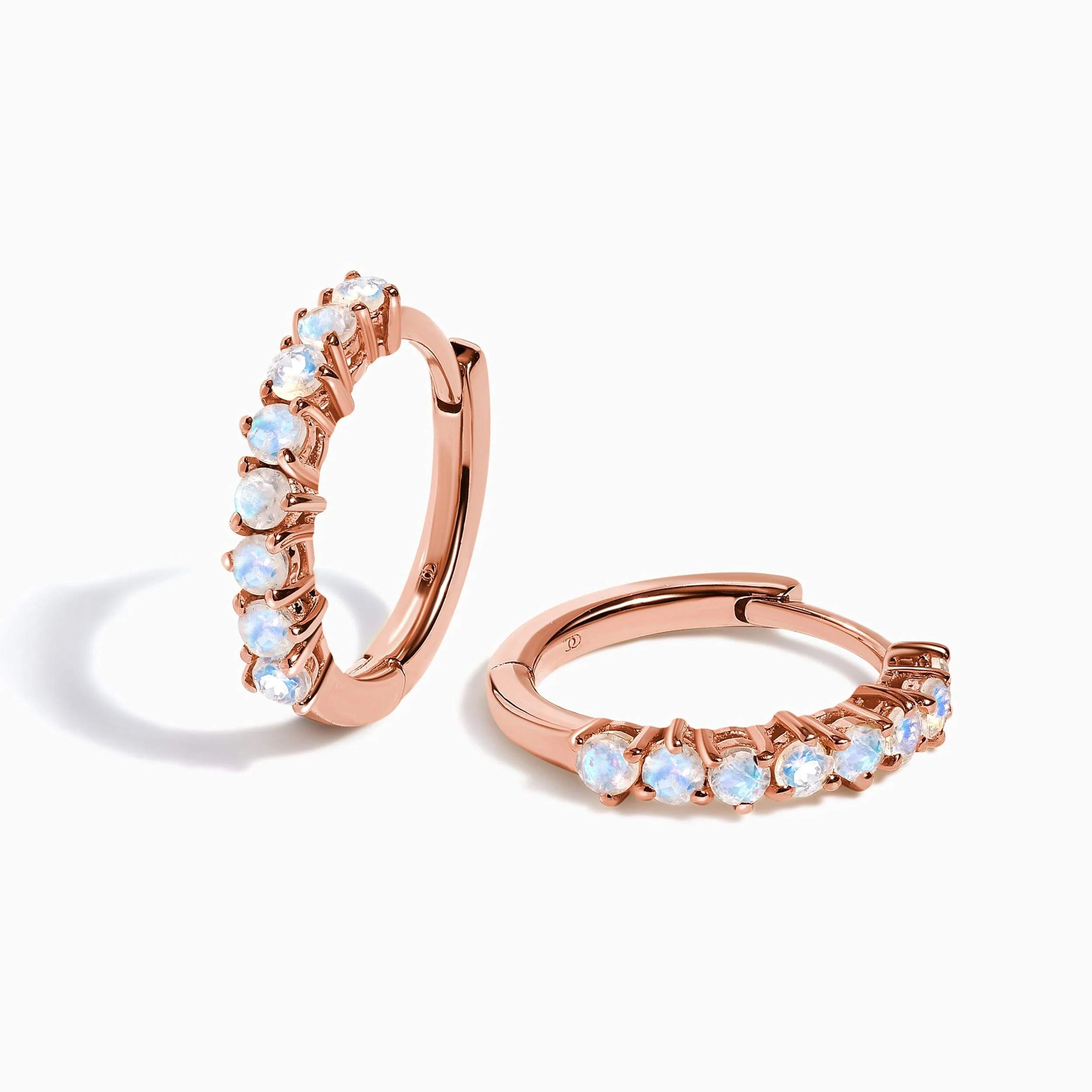Moonstone Earrings - Queen Bonny Hoops - Image 4