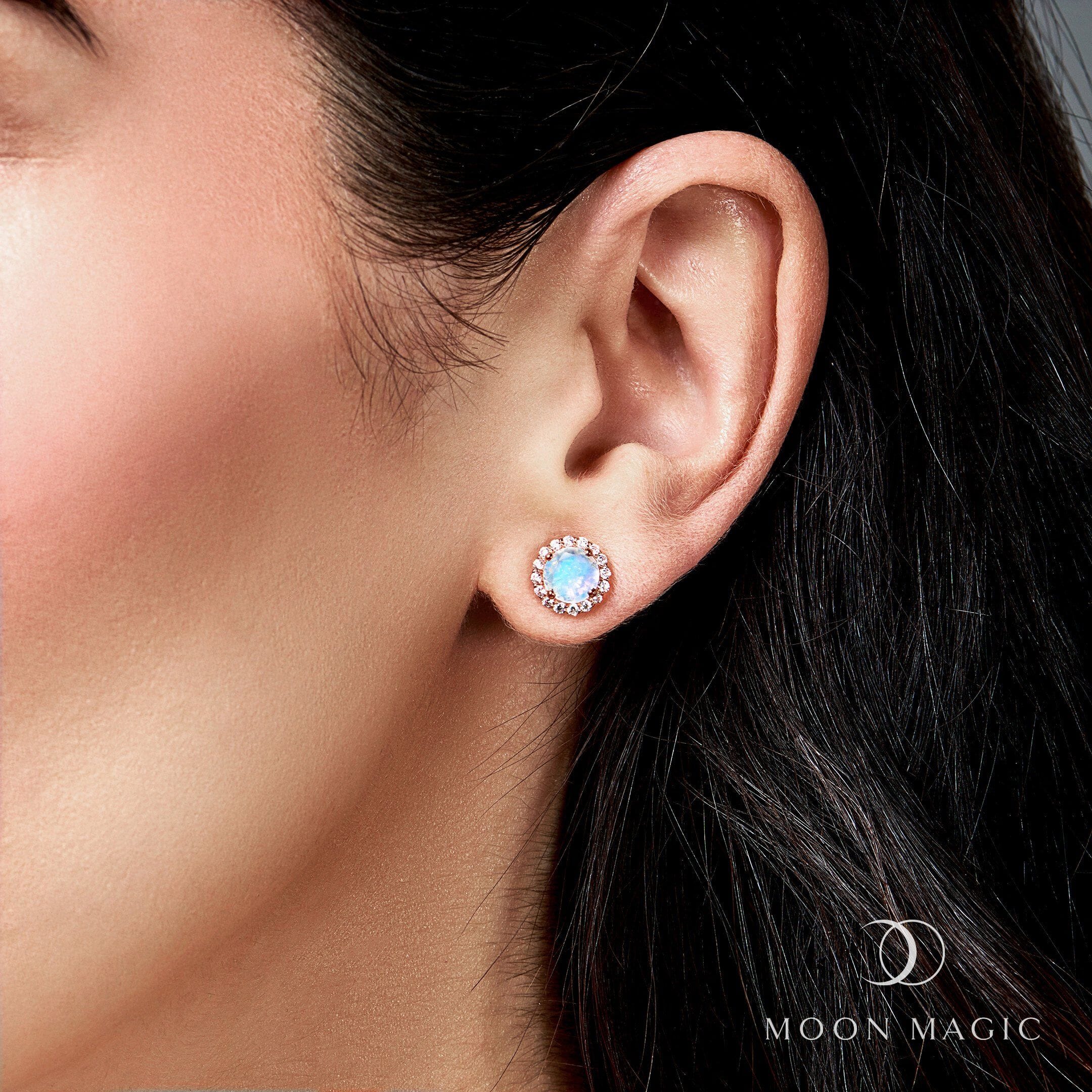 Moonstone Venus Studs - June Birthstone - Image 18