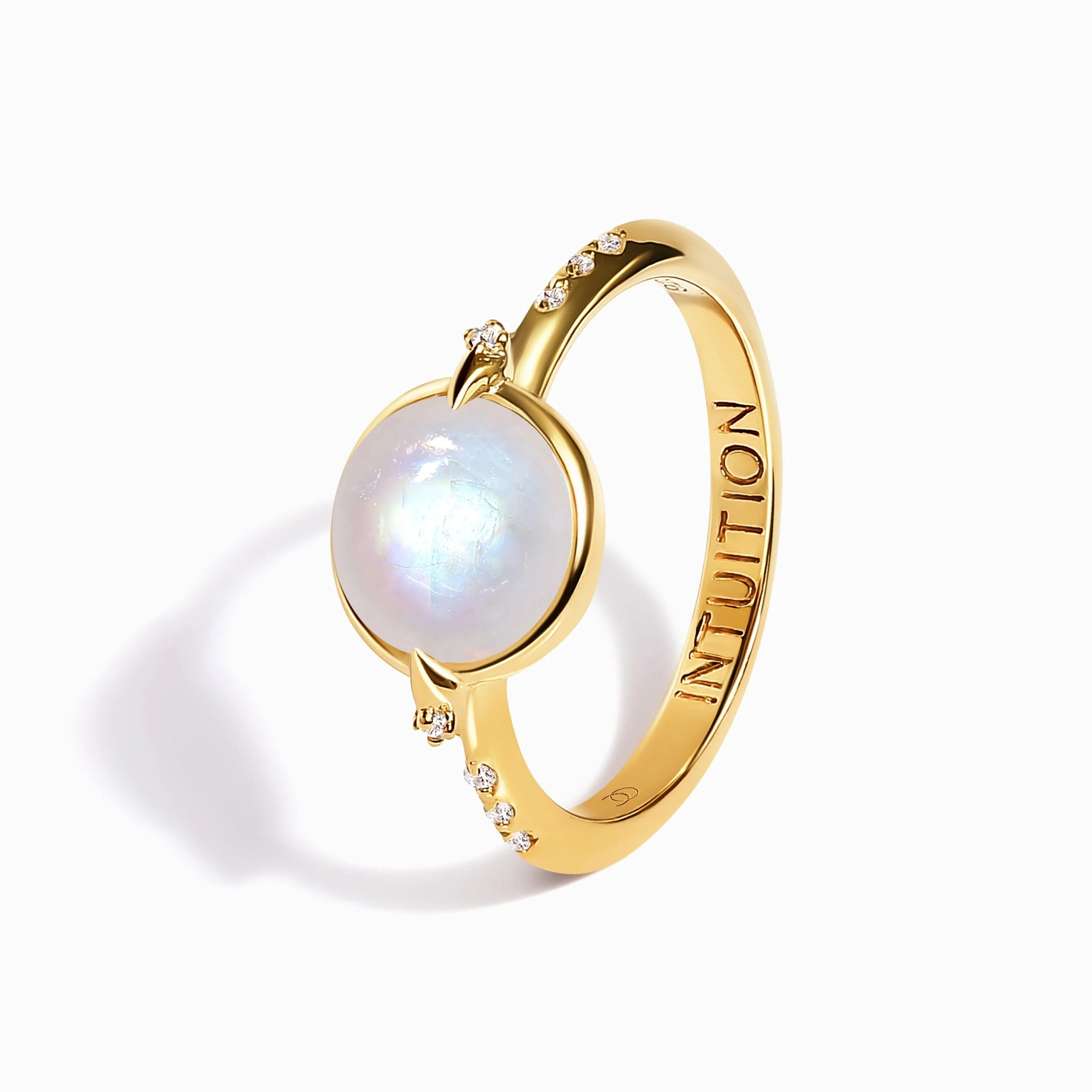 Moonstone Energy Ring - Intuition Engraved - Image 15