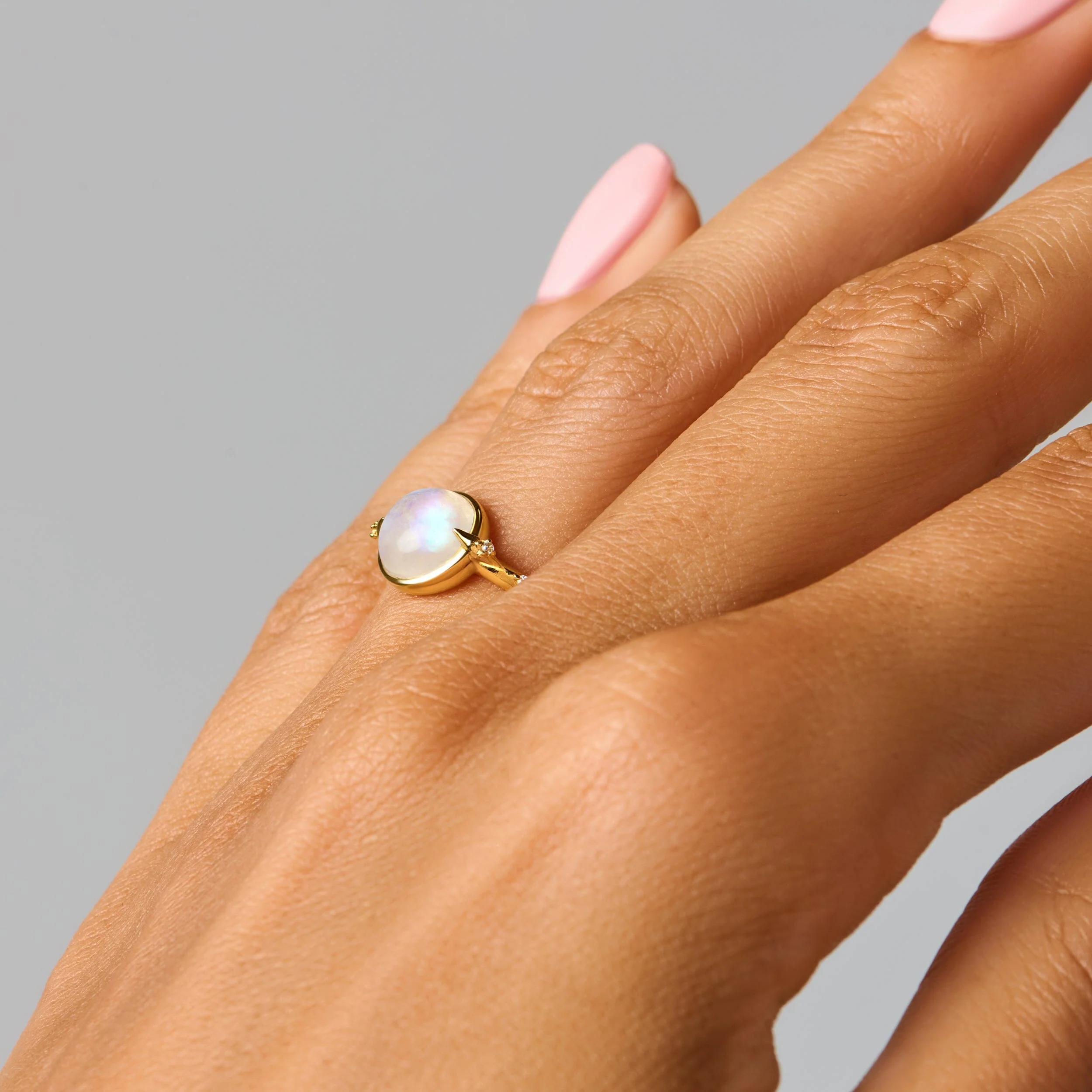 Moonstone Energy Ring - Intuition Engraved - Image 16