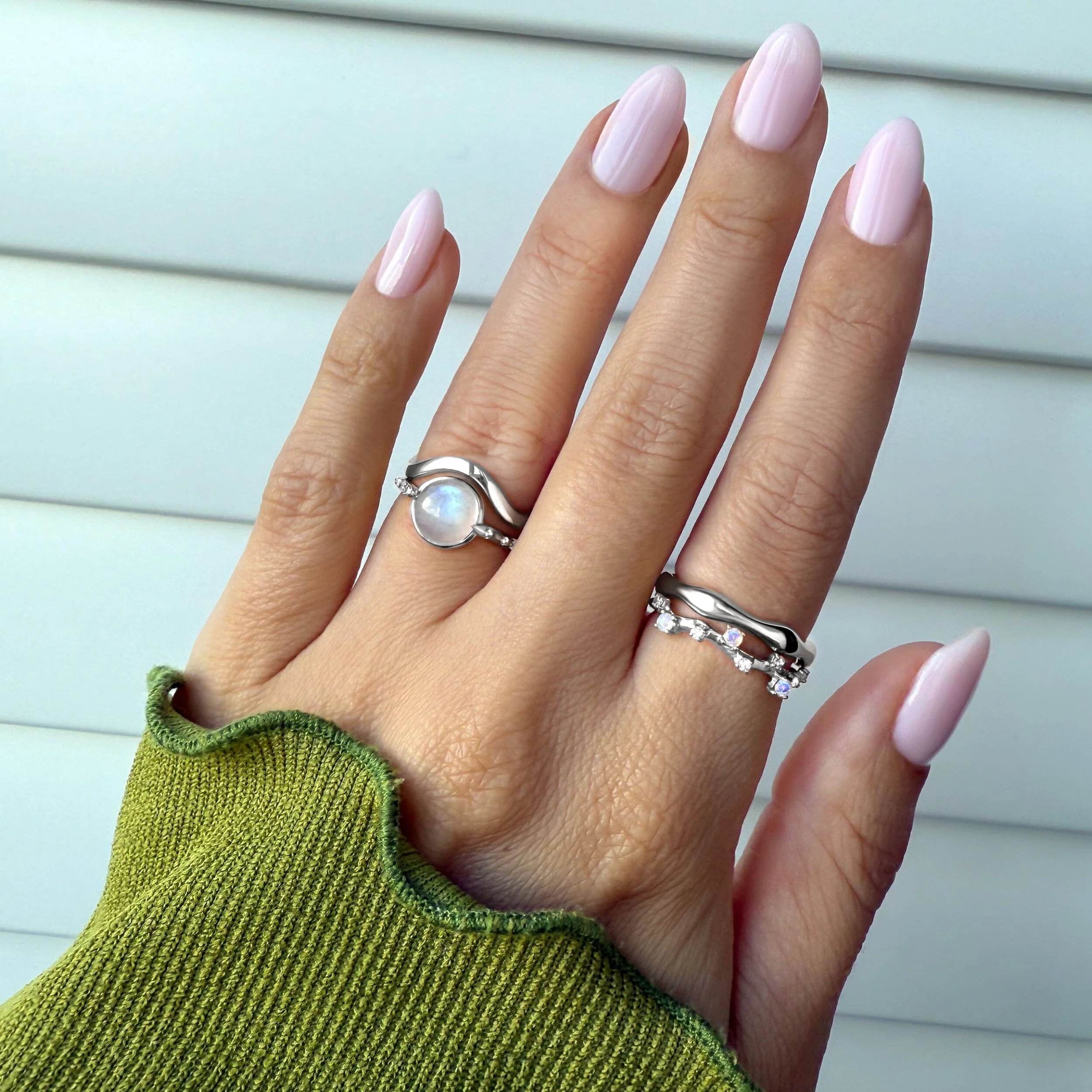 Moonstone Energy Ring - Intuition Engraved - Image 8