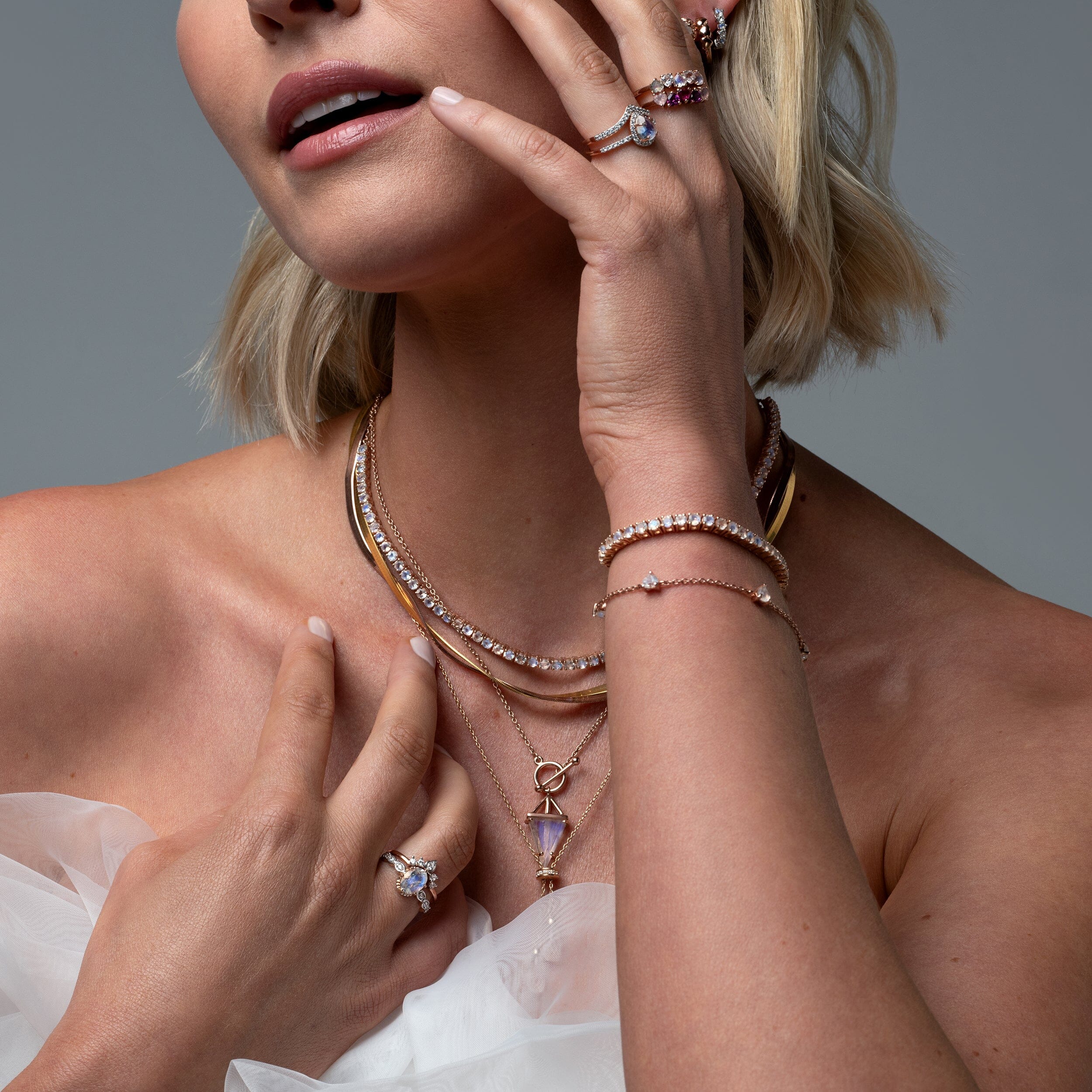 Moonstone Diamond Ring - Mirth - Image 16
