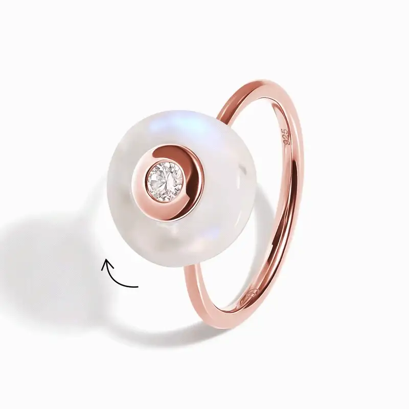 Moonstone Fidget Ring - Ora - Image 3