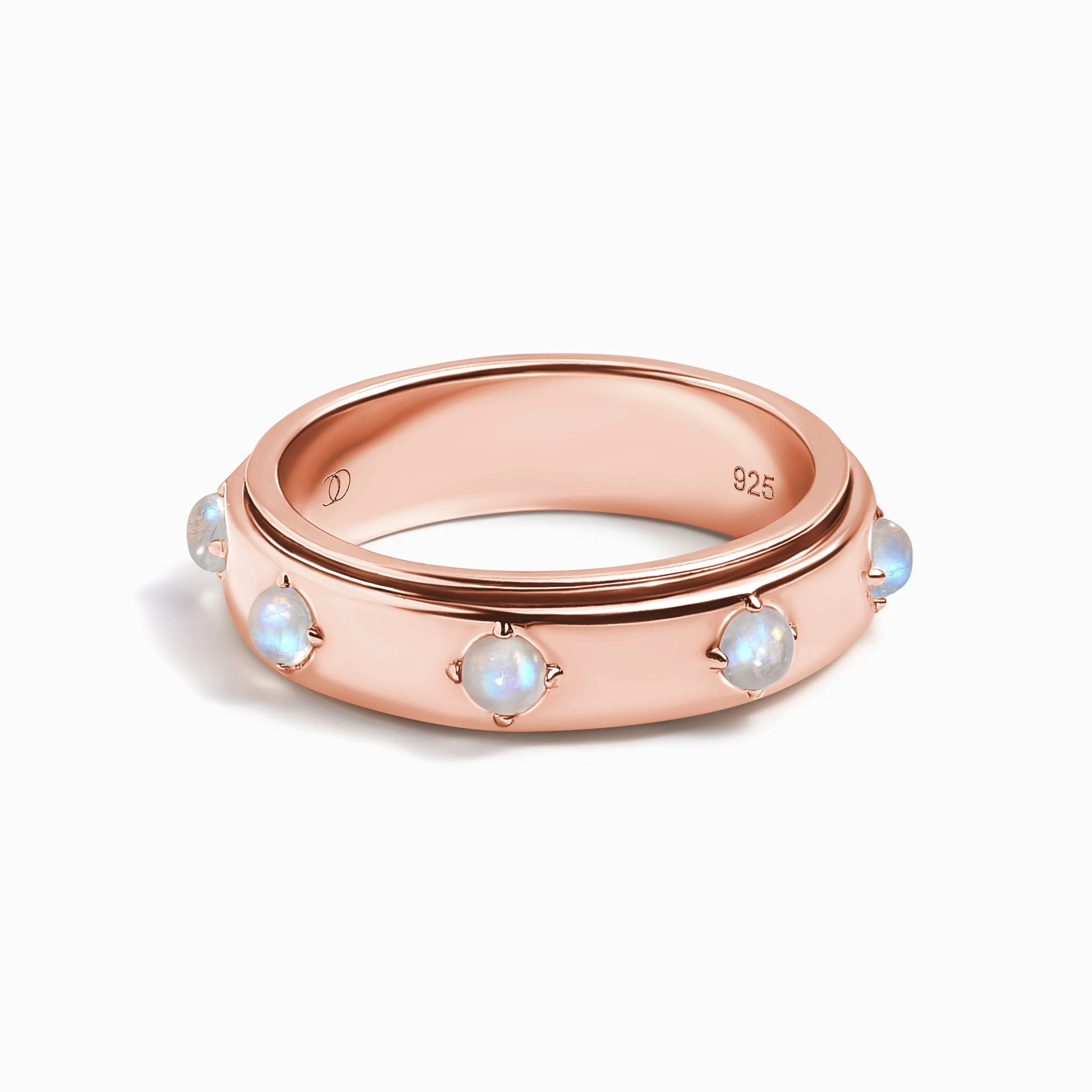 Moonstone Fidget Ring - Rooted Rotation - Image 20