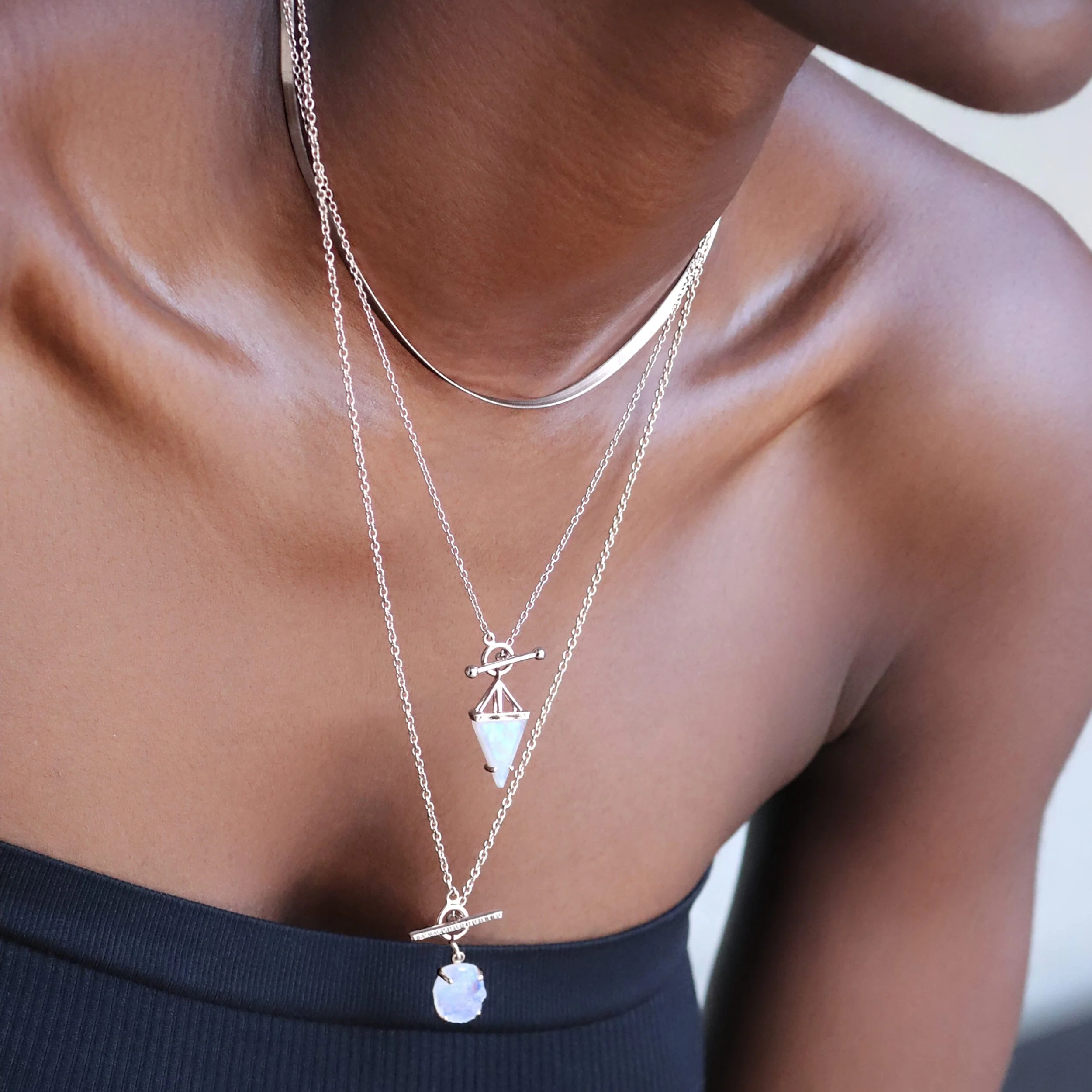 Raw Crystal Necklace - T-Lock - Image 10