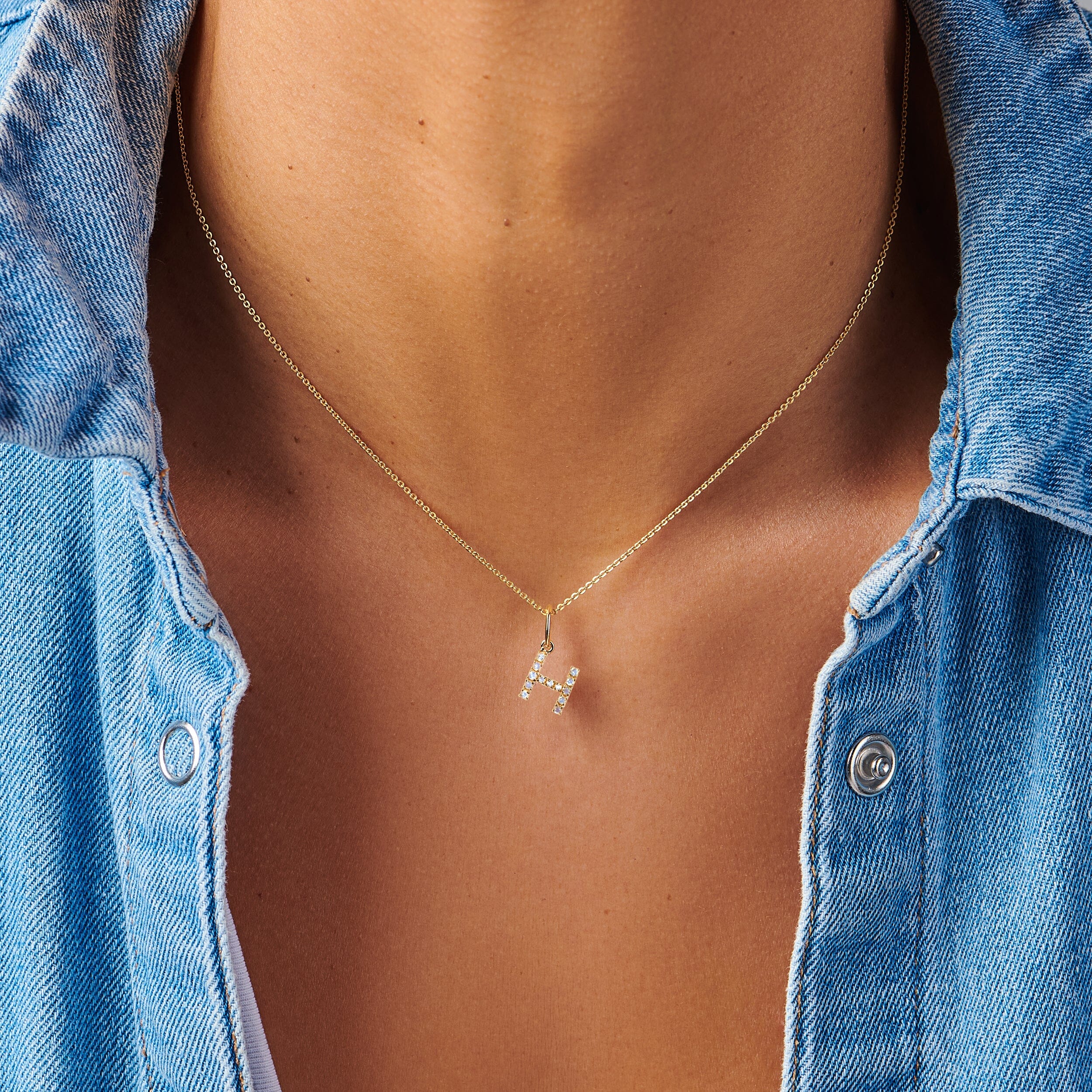Moonstone Necklace - Alphabet - Image 16